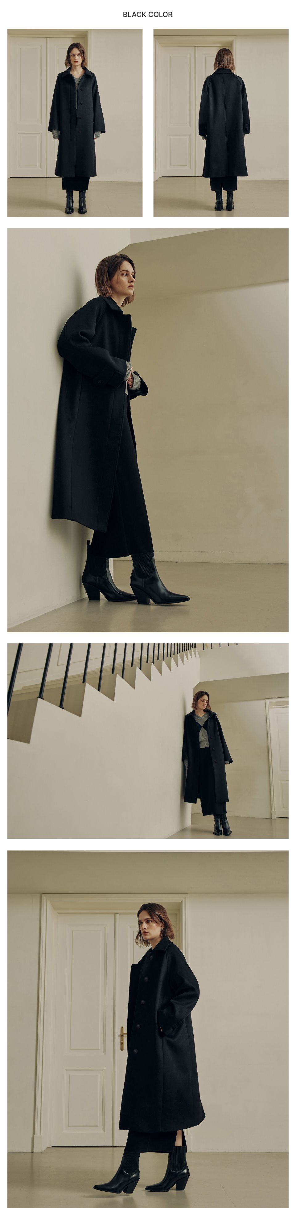 MUSINSA公式 | ZERO STREET [3カラー] ルゼロ カシミヤウール ロングコート