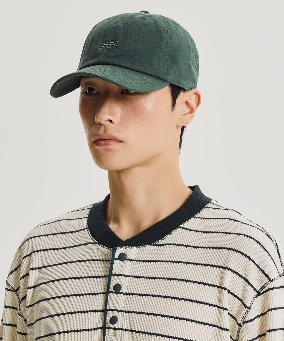 뉴발란스(NEW BALANCE) NBGDGF1105 / 플라잉 로고 코튼 볼캡(+SIZE) (HUNTER)