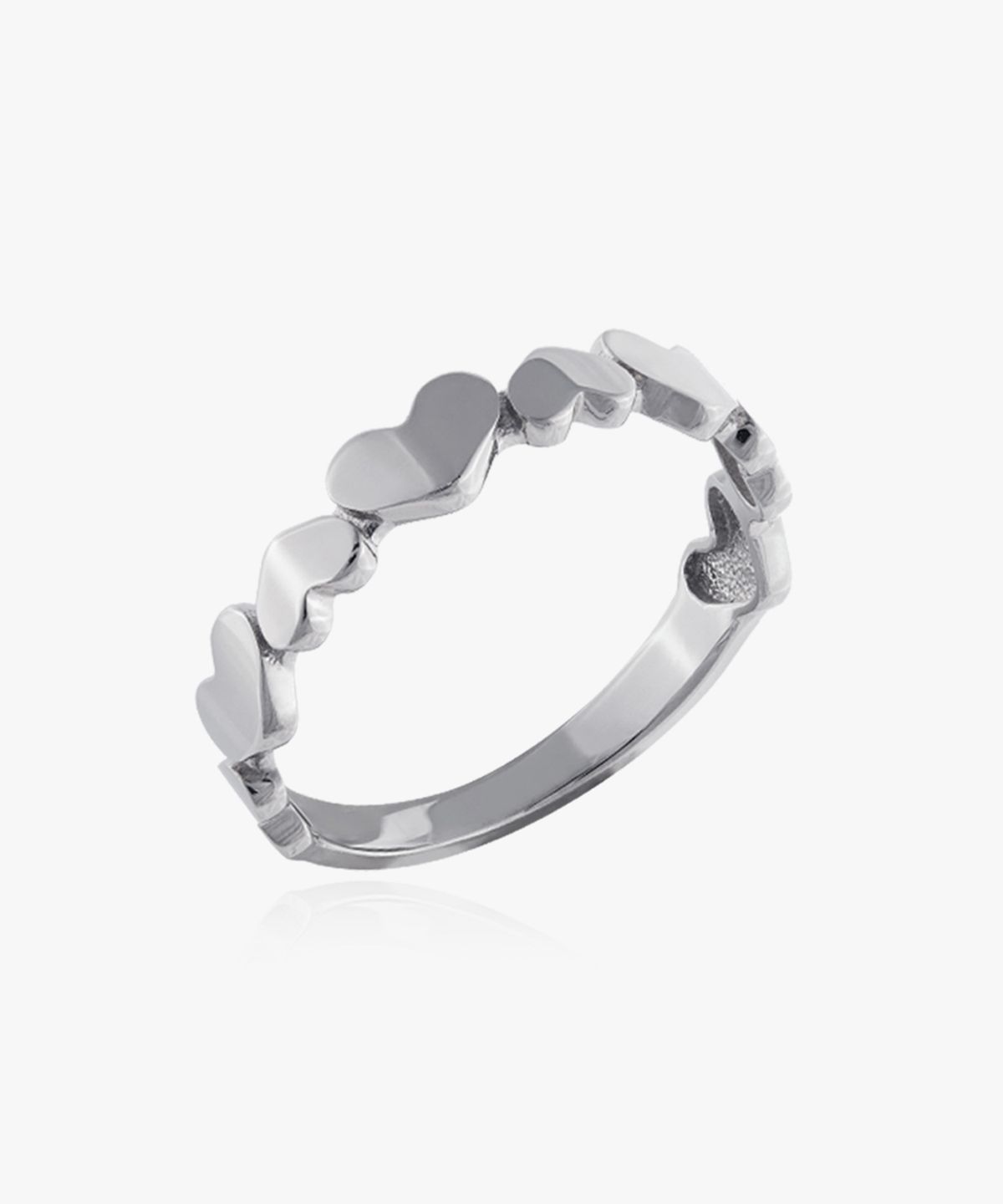 엘렌쥬얼리(HELENE JEWELRY) Silver 925 플랫 하트 미스 링 반지