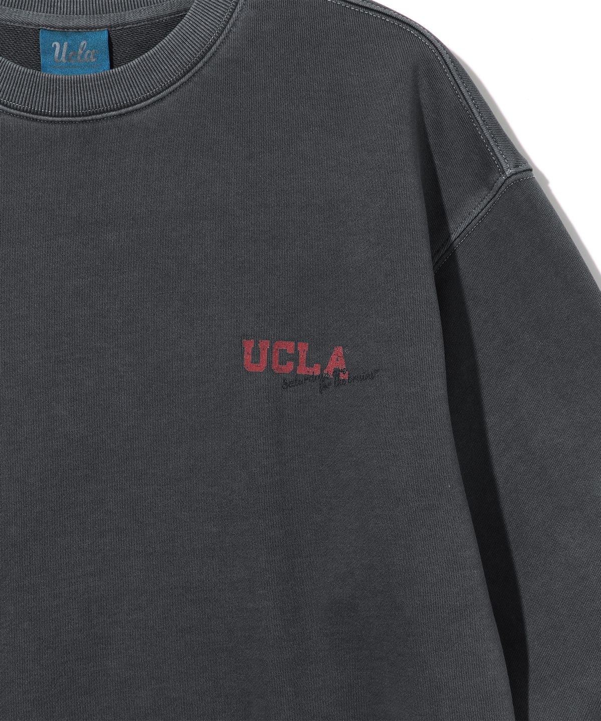 유씨엘에이(UCLA) 남녀공용 빈티지 스포츠 아트웍 레귤러핏 스웨트셔츠[DK-GREY](UBALT71)