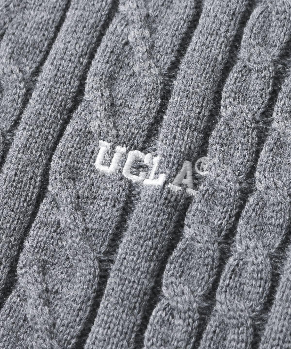 유씨엘에이(UCLA) 남녀공용 프레피 케이블 가디건[GREY](UB9GD71)