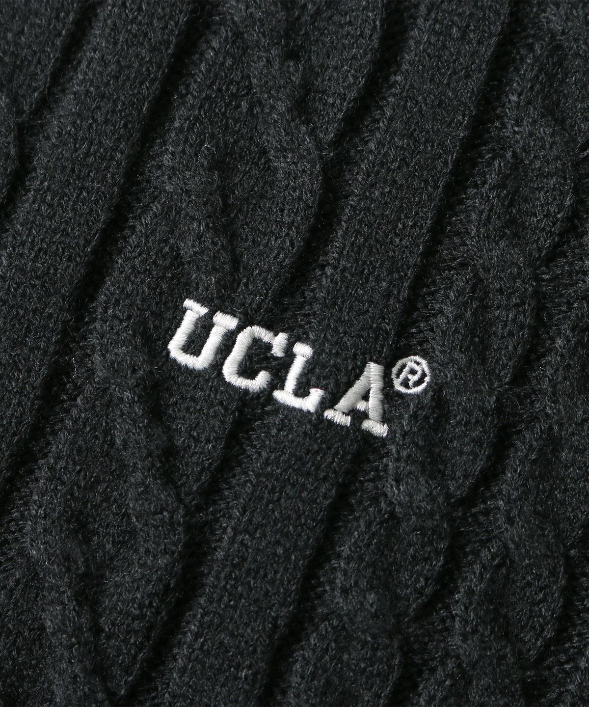 유씨엘에이(UCLA) 남녀공용 프레피 케이블 가디건[BLACK](UB9GD71)