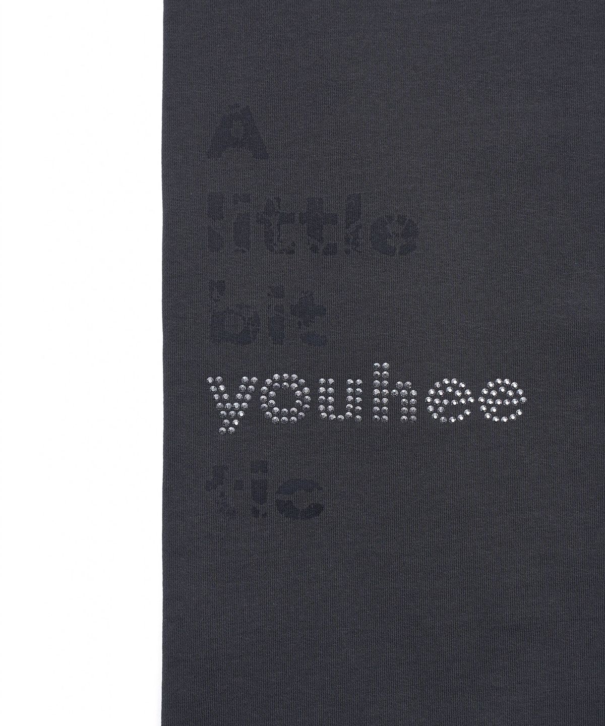 유희(YOUHEE) YOUHEETIC HOTFIX SWEATPANTS_CHARCOAL