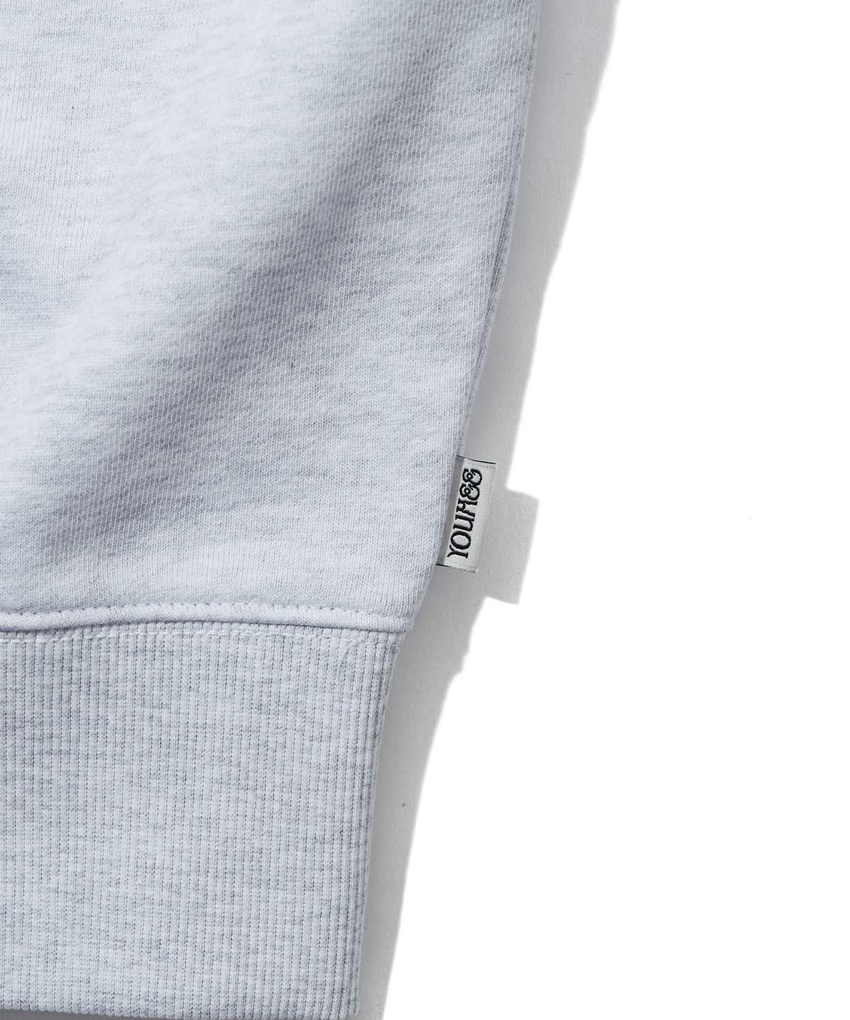 유희(YOUHEE) YOUHEE GRAPHIC HOOD ZIP-UP_MELANGE GREY