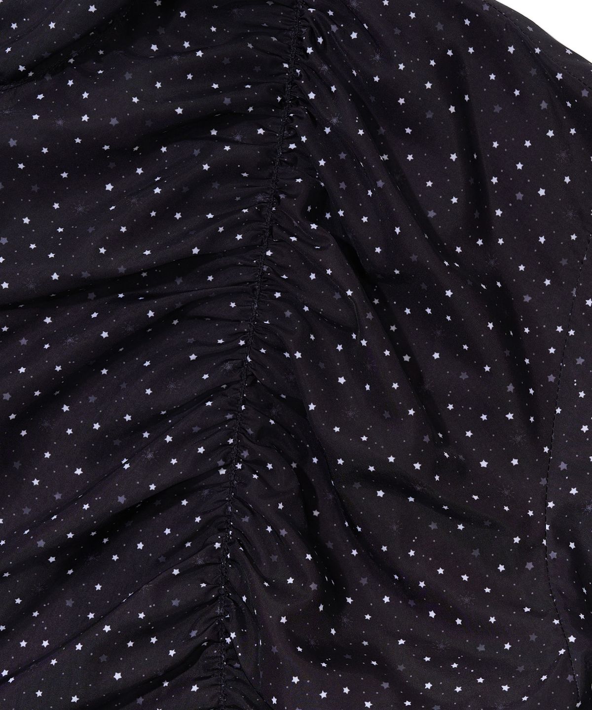 유희(YOUHEE) STAR PATTERN HOODED WIND BREAKER_BLACK