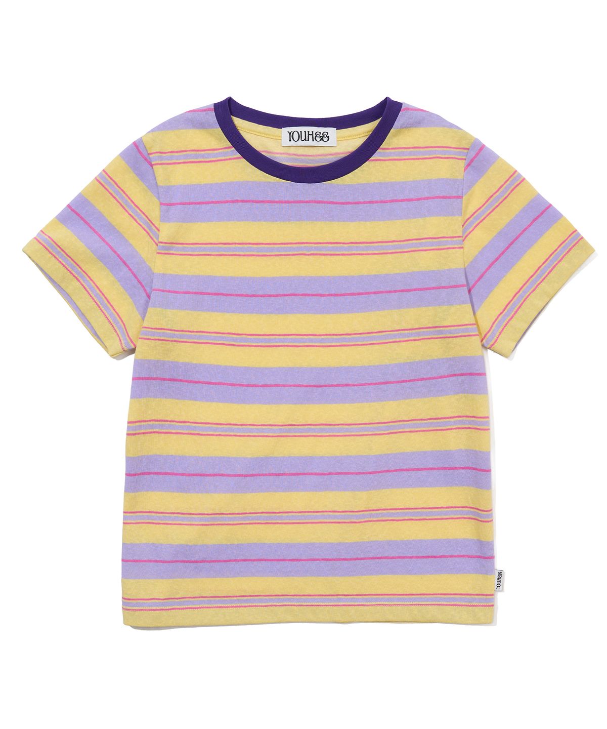 유희(YOUHEE) CANDY STRIPE T-SHIRTS_YELLOW