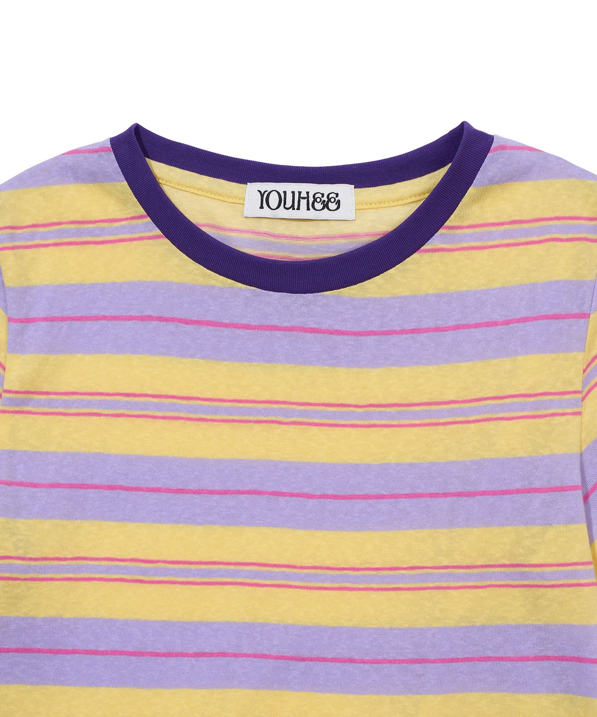 유희(YOUHEE) CANDY STRIPE T-SHIRTS_YELLOW