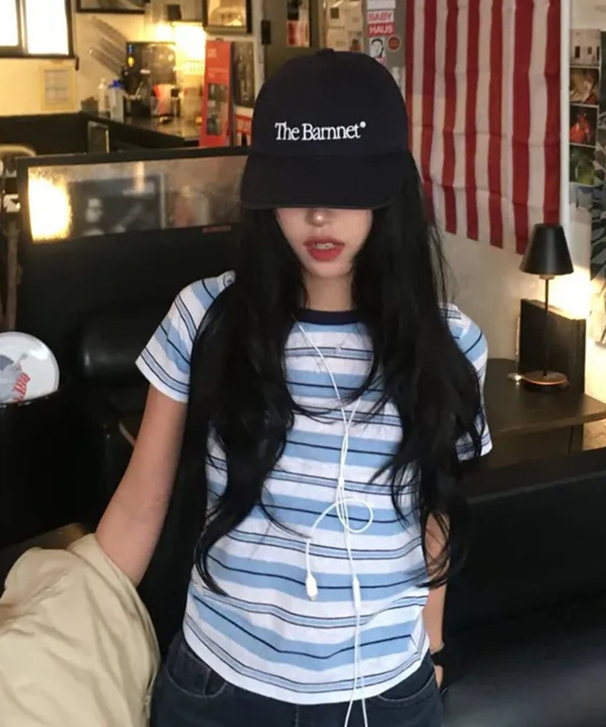 유희(YOUHEE) CANDY STRIPE T-SHIRTS_WHITE