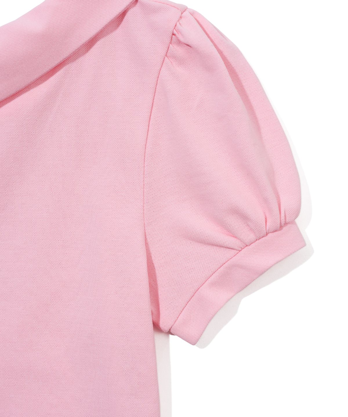 유희(YOUHEE) PUFF SLEEVE PK OFF-SHOULDER T-SHIRTS_PINK