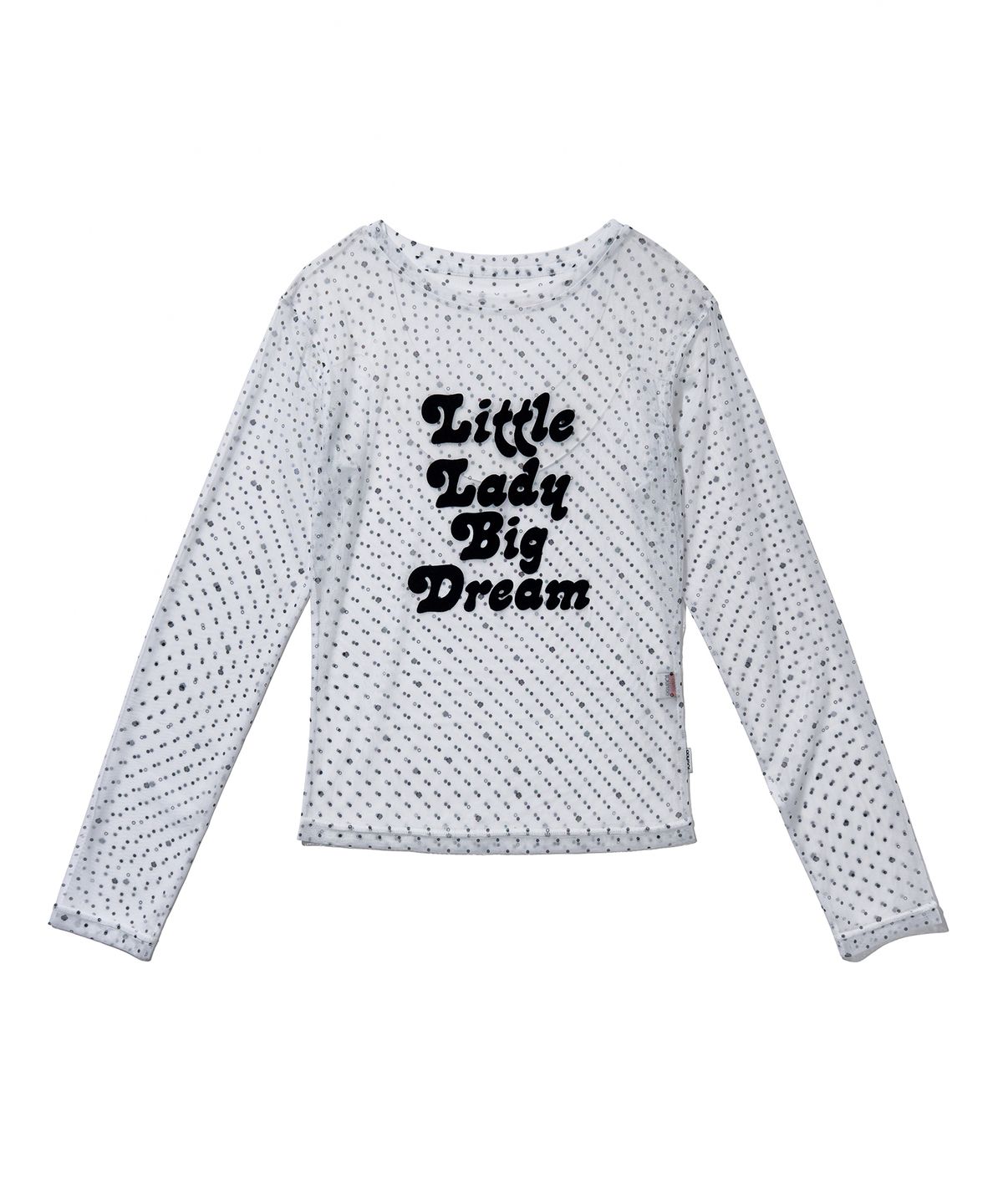 유희(YOUHEE) ROSE DOT MESH LONG SLEEVE_WHITE