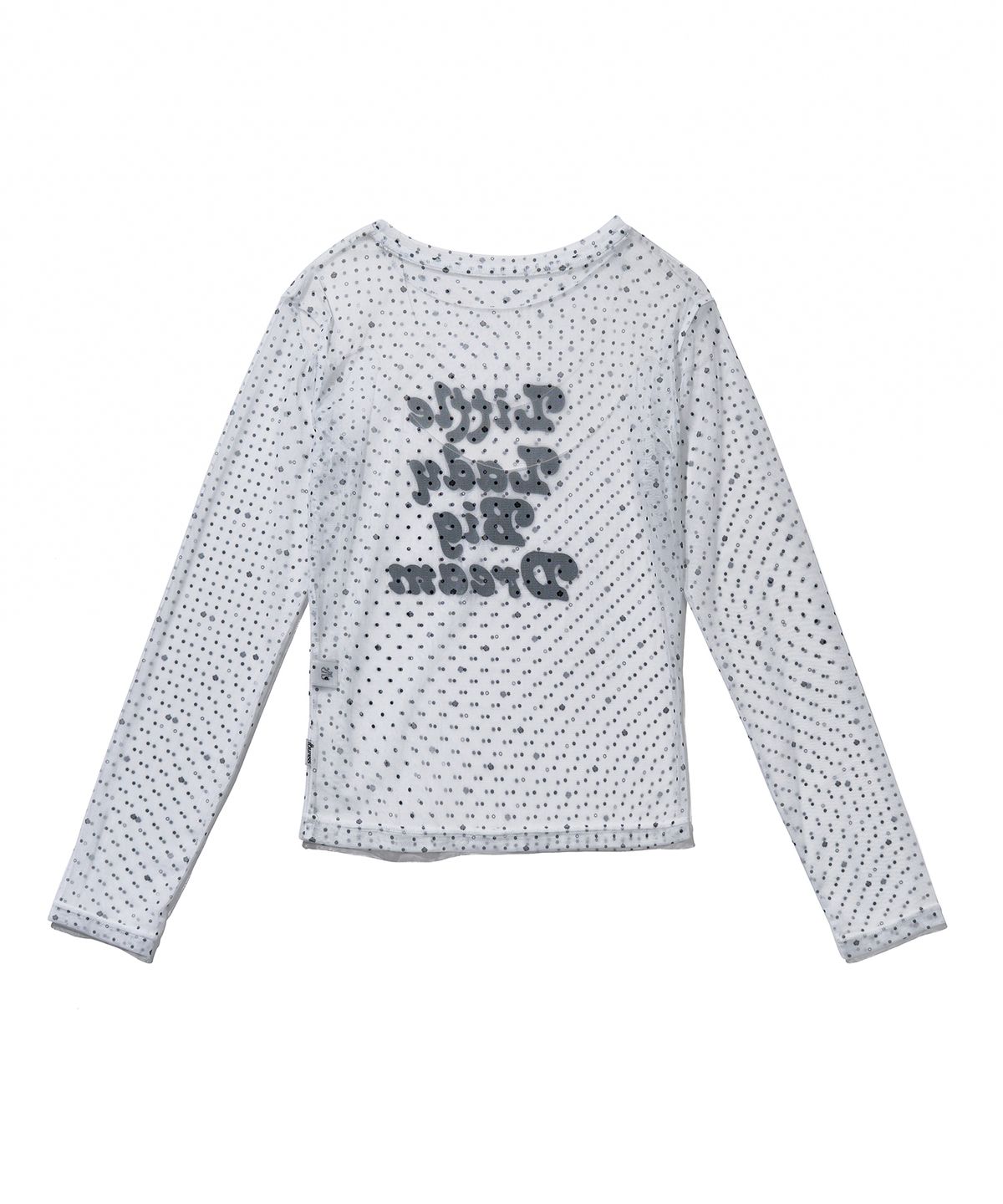 유희(YOUHEE) ROSE DOT MESH LONG SLEEVE_WHITE
