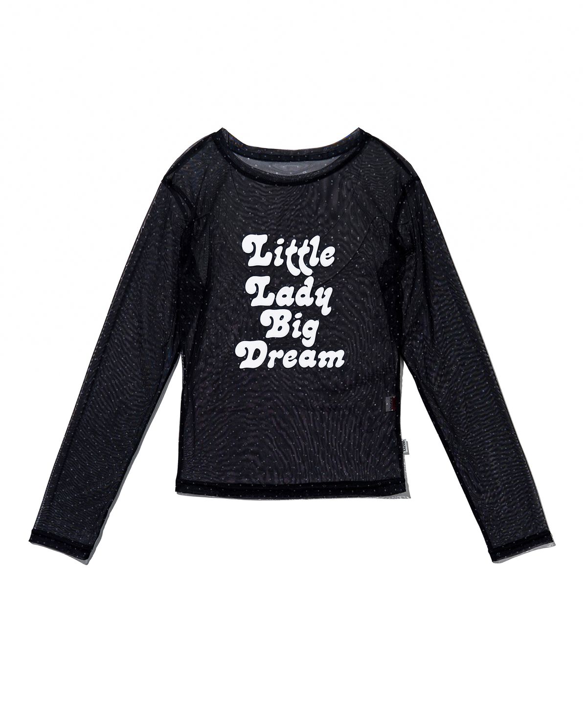 유희(YOUHEE) ROSE DOT MESH LONG SLEEVE_BLACK