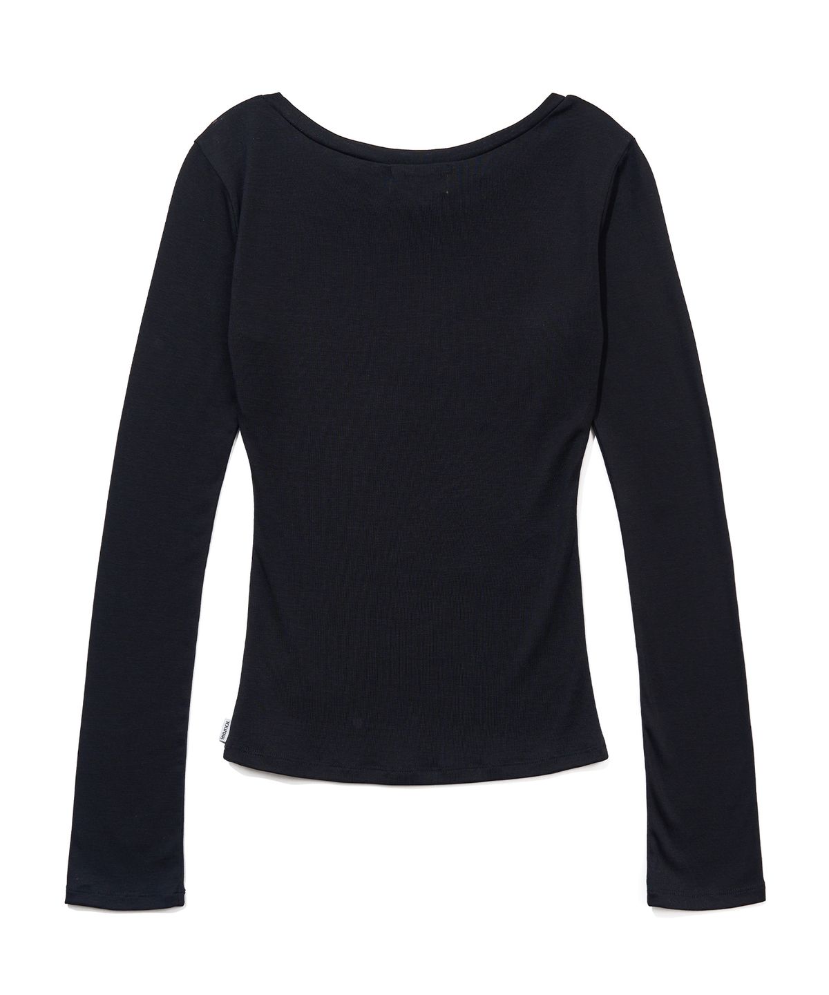 유희(YOUHEE) TYPOGRAPHY LONG SLEEVE_BLACK