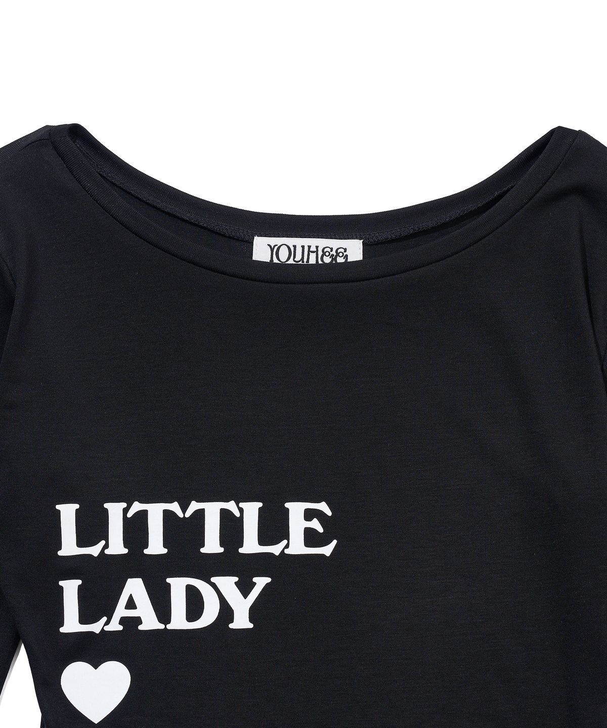 유희(YOUHEE) TYPOGRAPHY LONG SLEEVE_BLACK