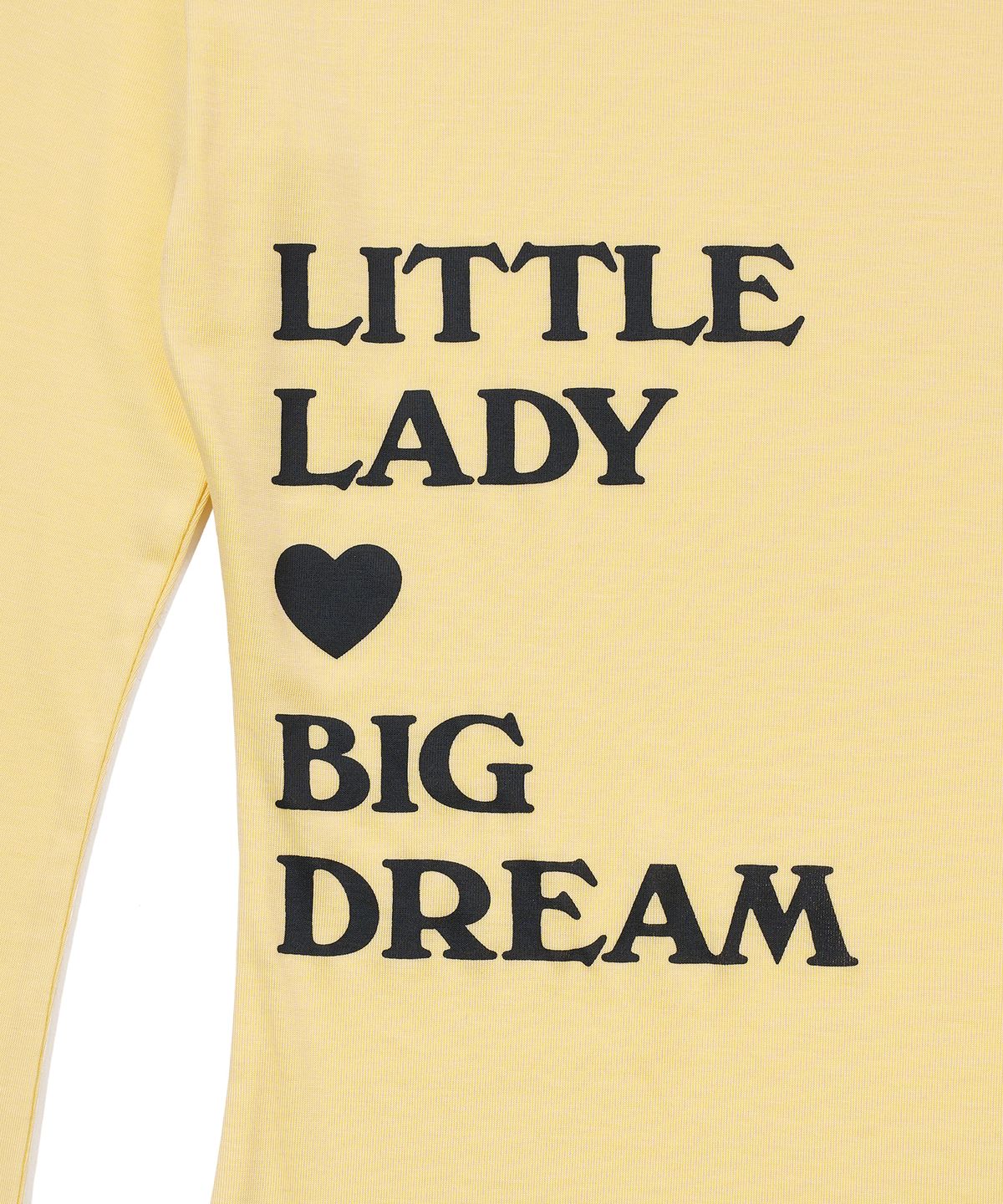 유희(YOUHEE) TYPOGRAPHY LONG SLEEVE_YELLOW
