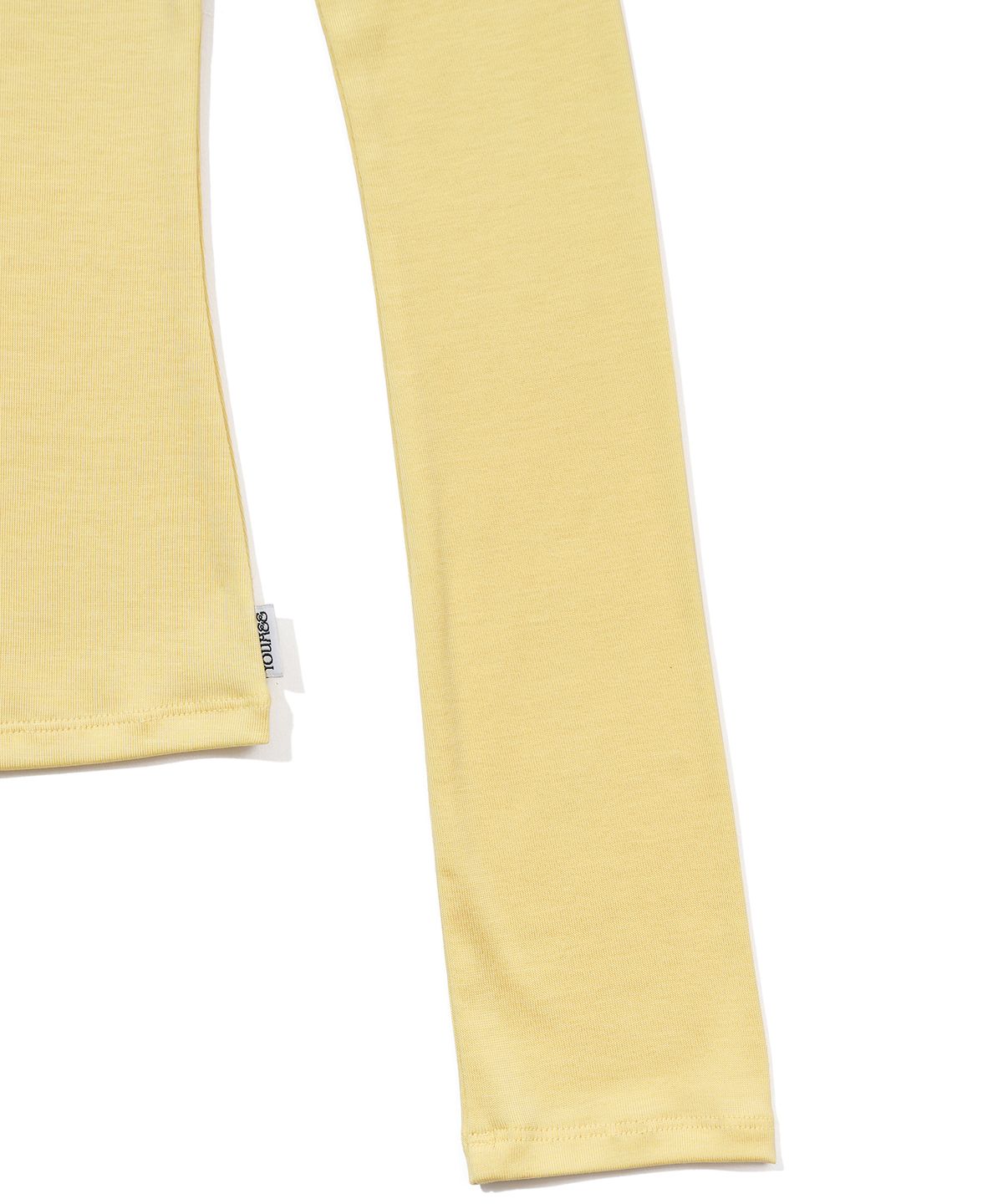 유희(YOUHEE) TYPOGRAPHY LONG SLEEVE_YELLOW