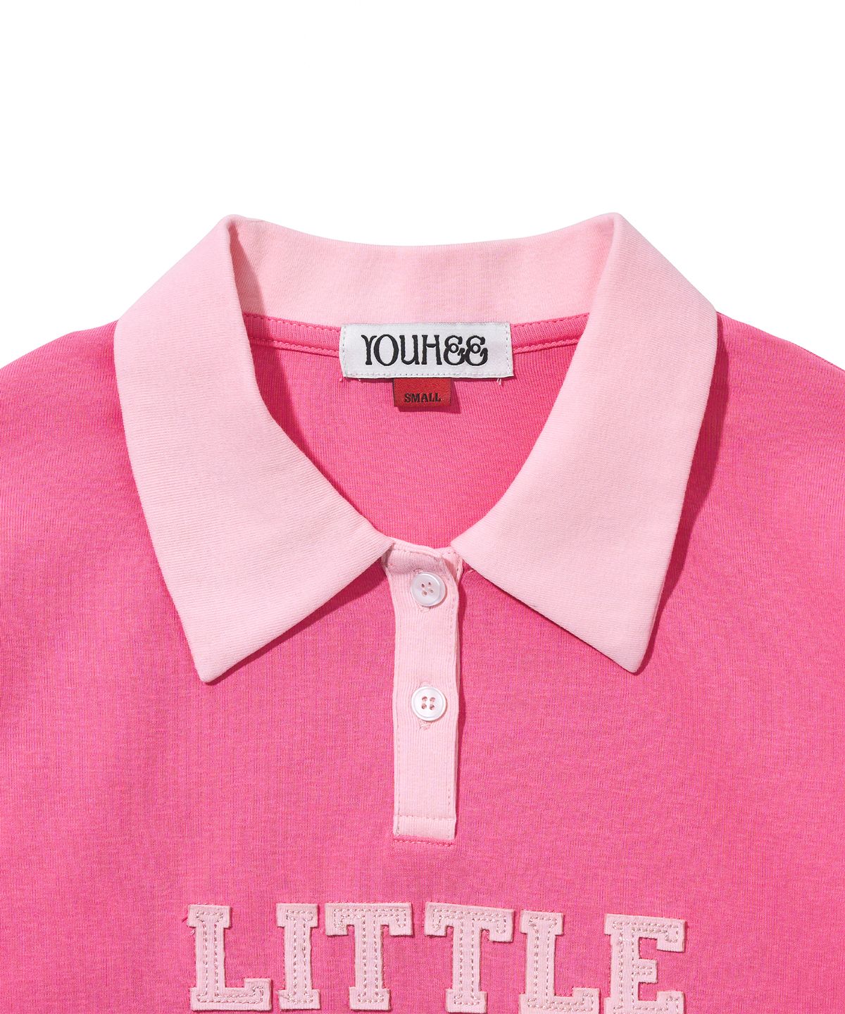 유희(YOUHEE) LETTERING LONG SLEEVE PK T-SHIRTS_PINK