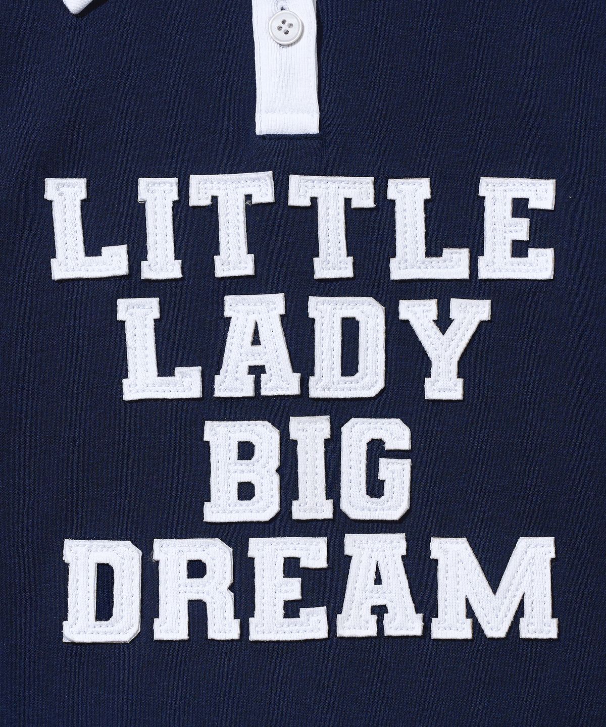 유희(YOUHEE) LETTERING LONG SLEEVE PK T-SHIRTS_NAVY