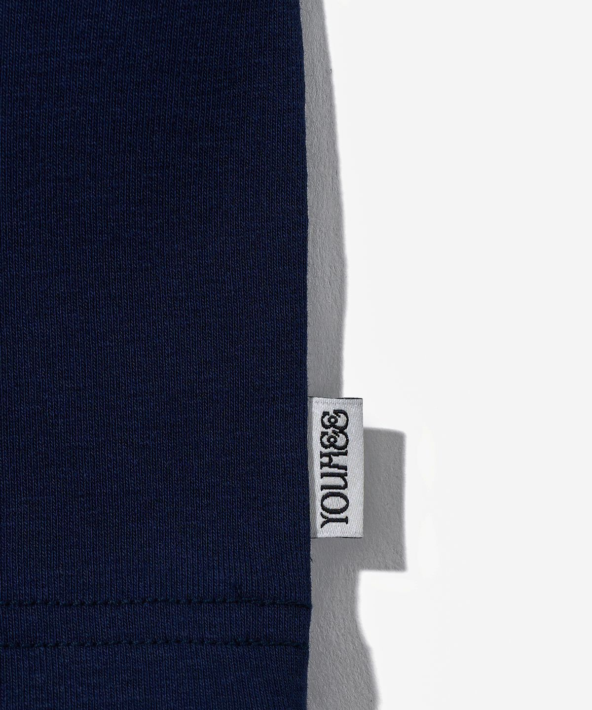 유희(YOUHEE) LETTERING LONG SLEEVE PK T-SHIRTS_NAVY