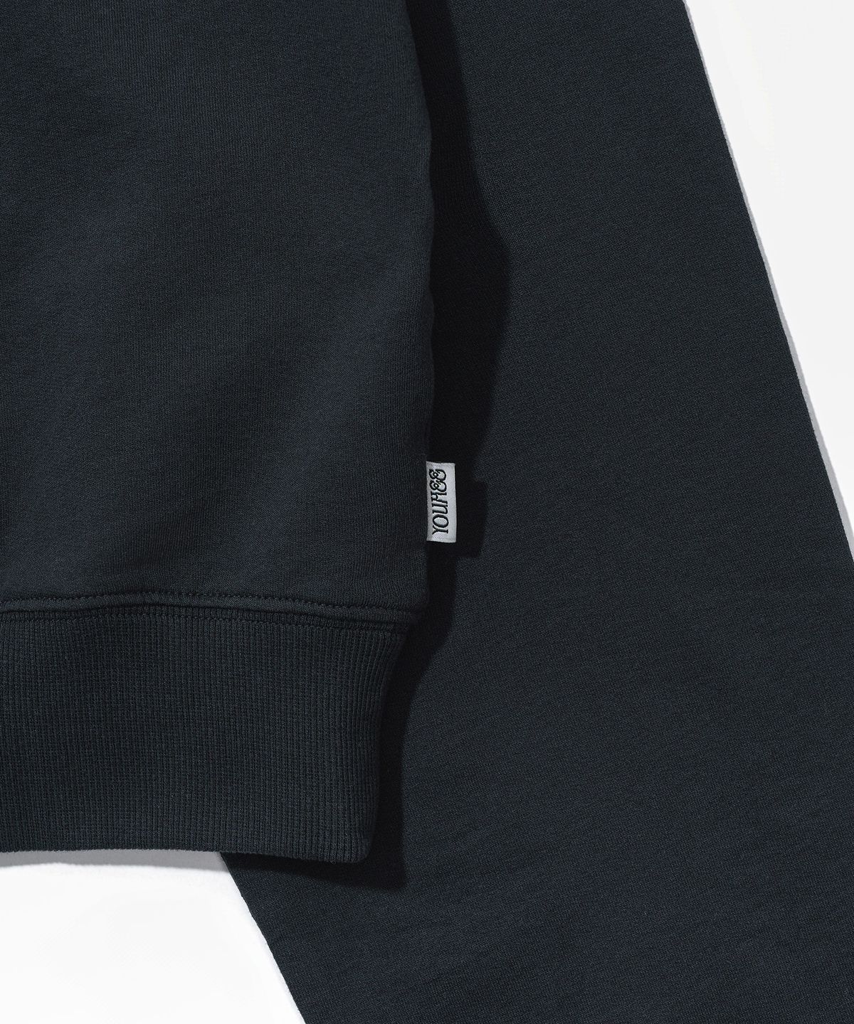 유희(YOUHEE) ONE SHOULDER SWEATSHIRTS_CHARCOAL