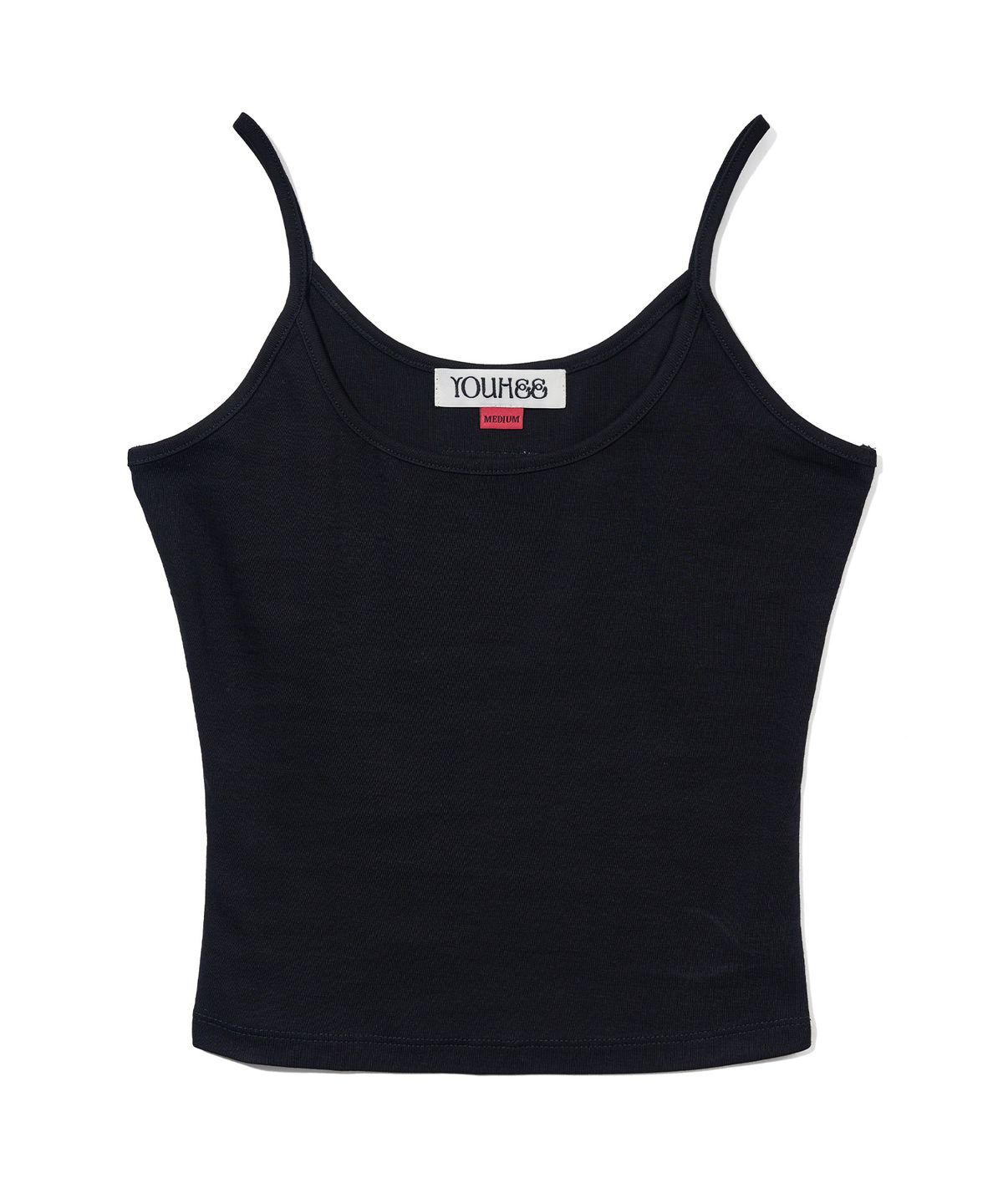 유희(YOUHEE) LABEL DETAILED SLEEVELESS_BLACK