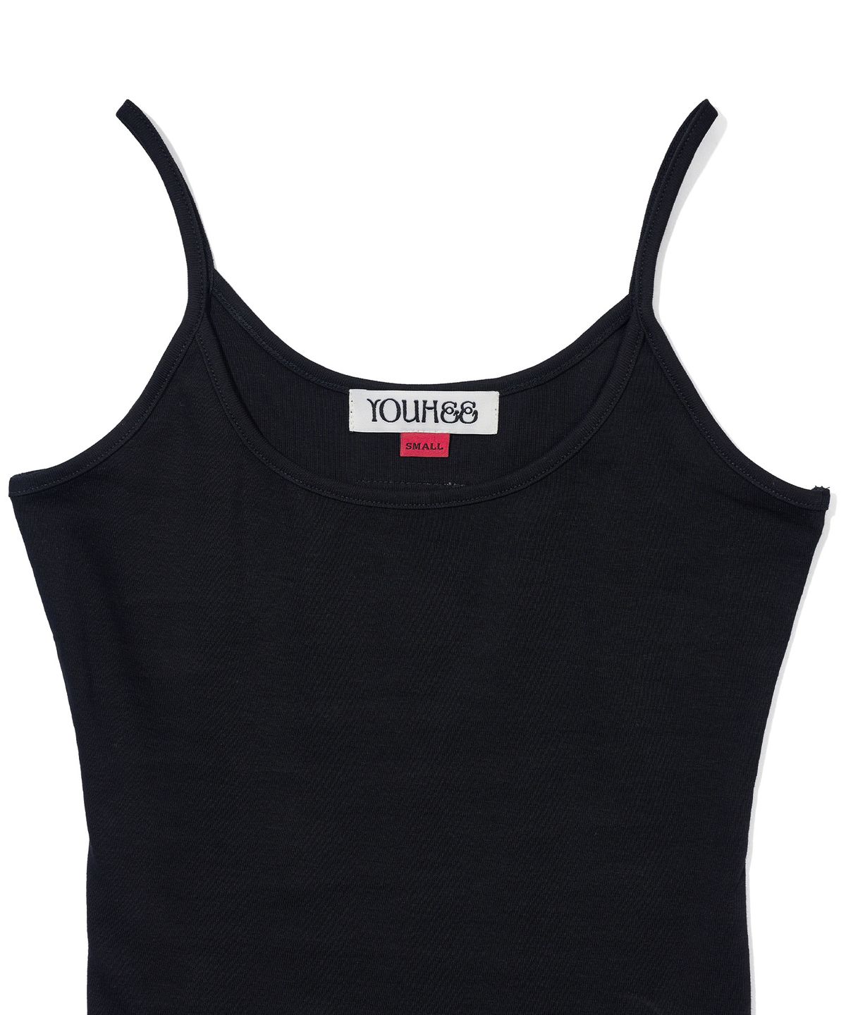 유희(YOUHEE) LABEL DETAILED SLEEVELESS_BLACK