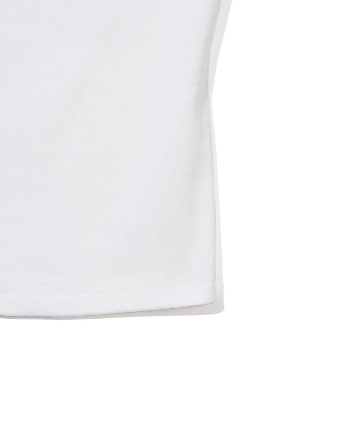 유희(YOUHEE) LABEL DETAILED SLEEVELESS_WHITE