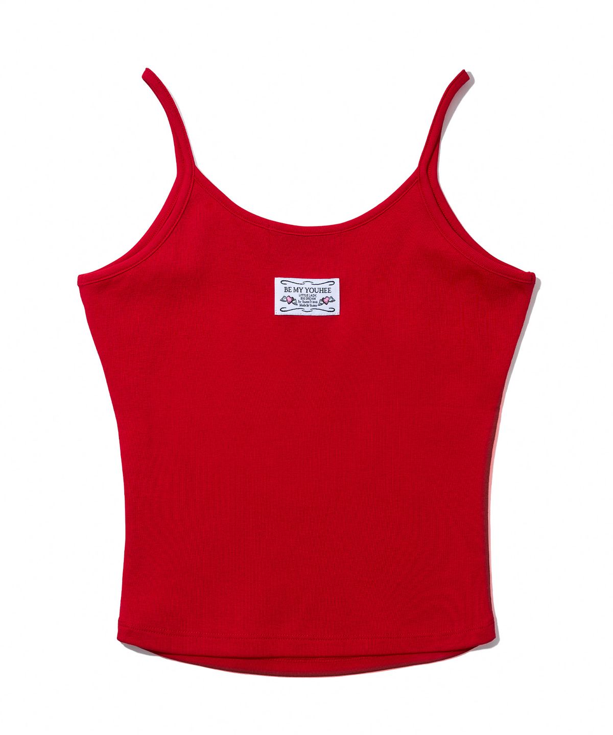 유희(YOUHEE) LABEL DETAILED SLEEVELESS_RED