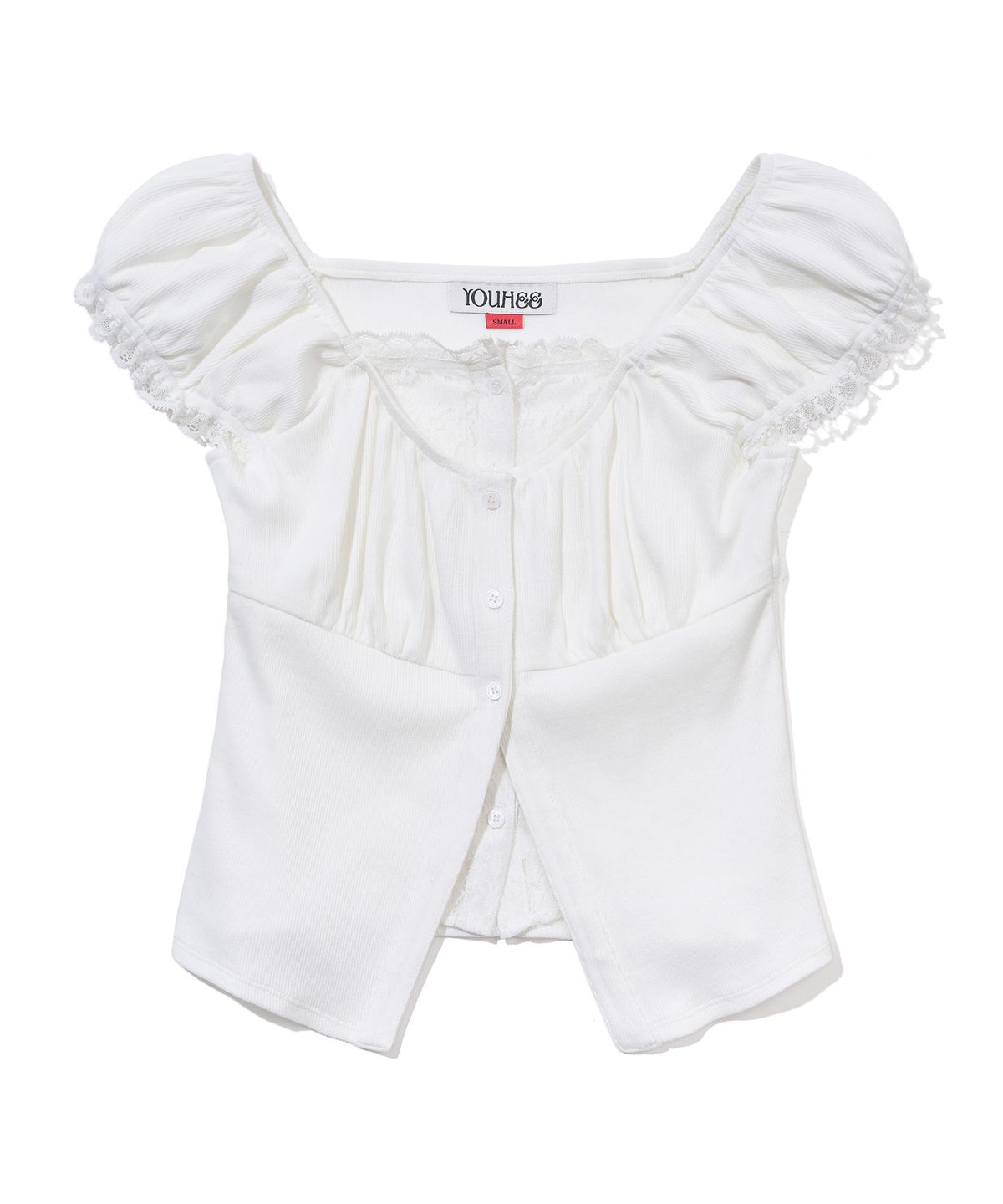 유희(YOUHEE) LAYERED BLOUSE_WHITE