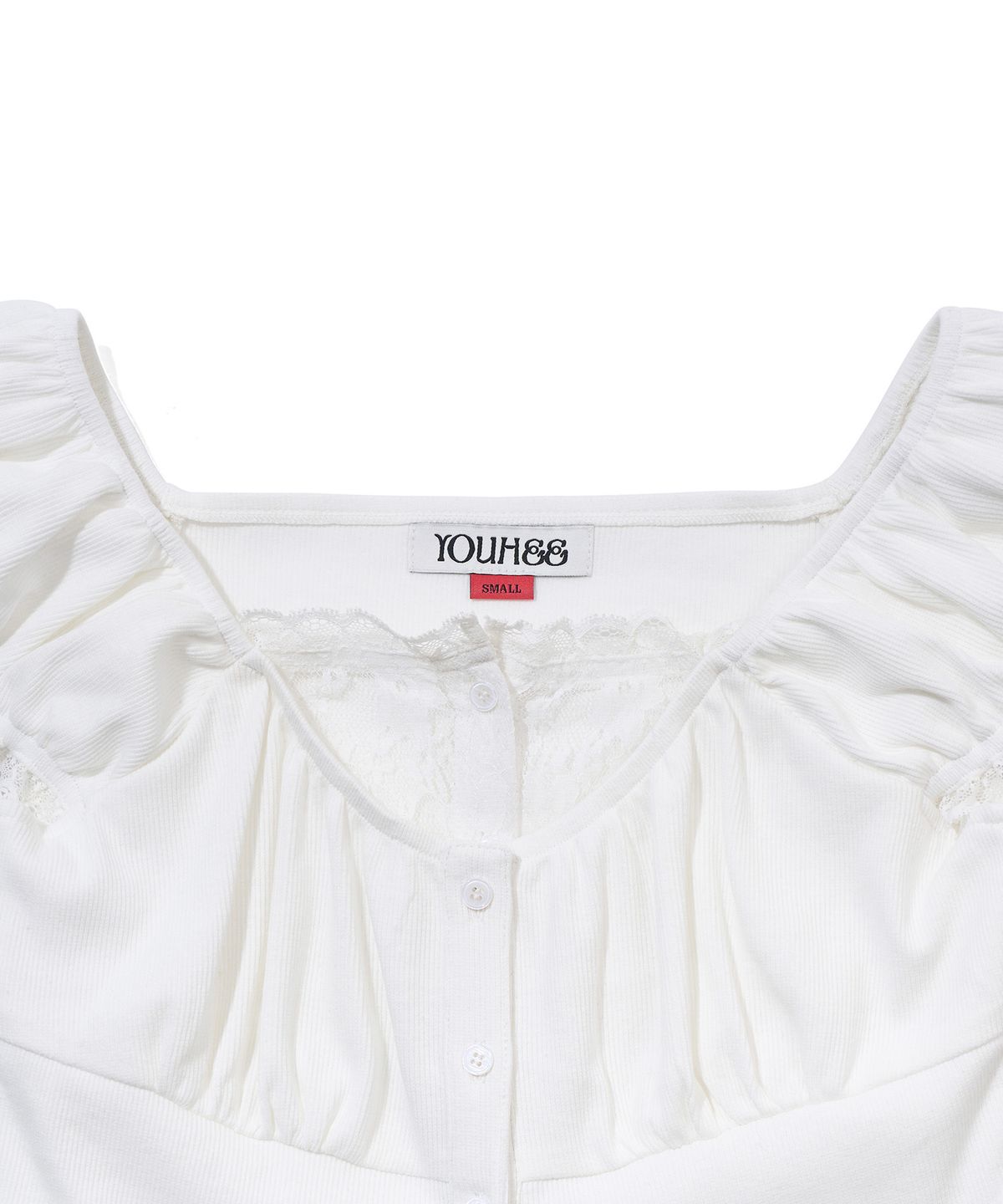 유희(YOUHEE) LAYERED BLOUSE_WHITE
