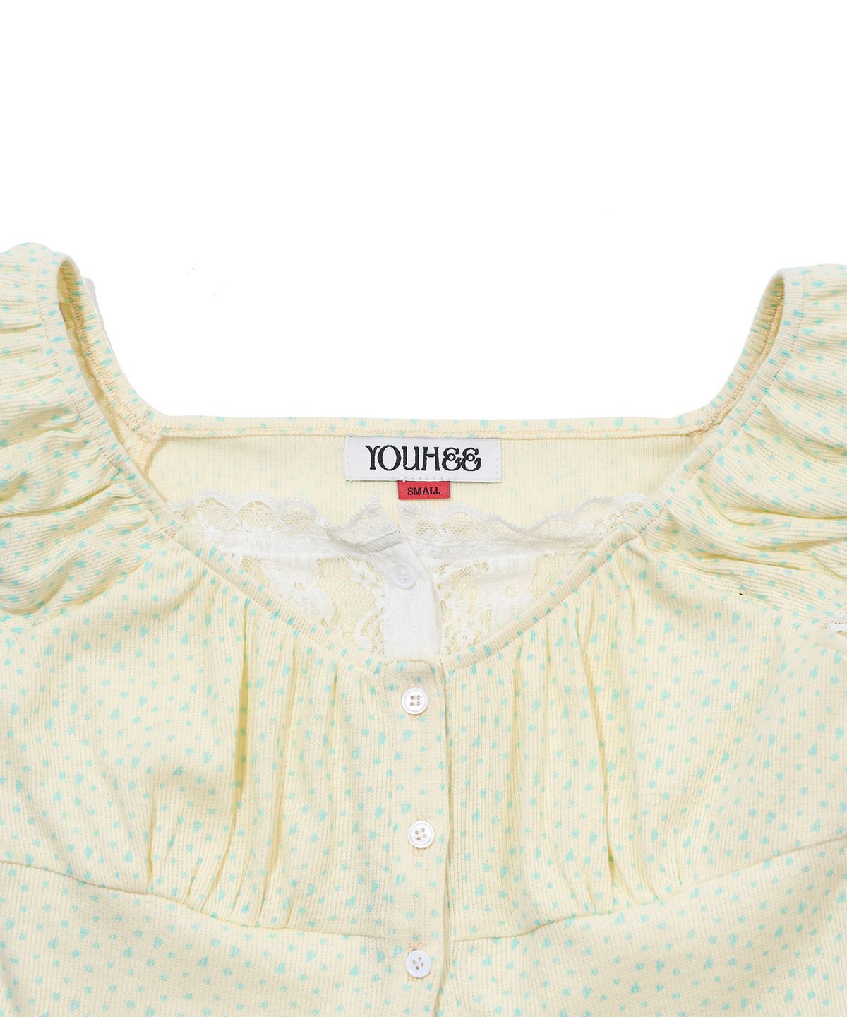 유희(YOUHEE) LAYERED BLOUSE_YELLOW