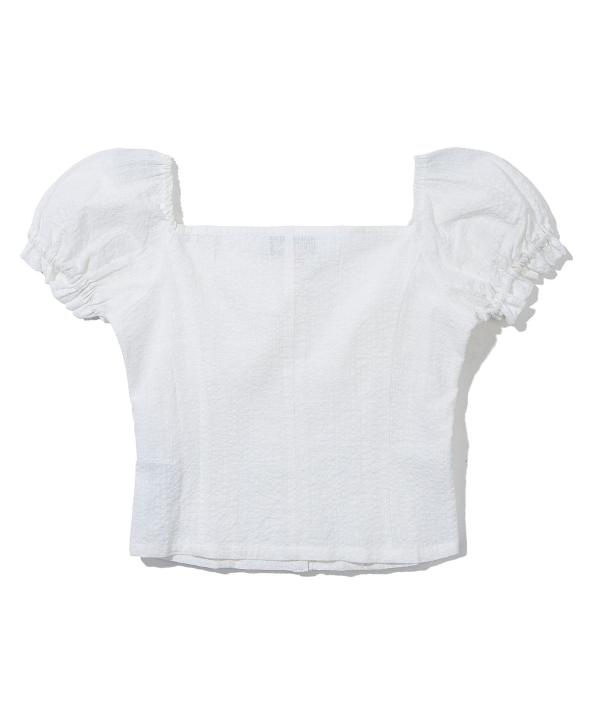 유희(YOUHEE) PUFF SLEEVE BLOUSE_WHITE