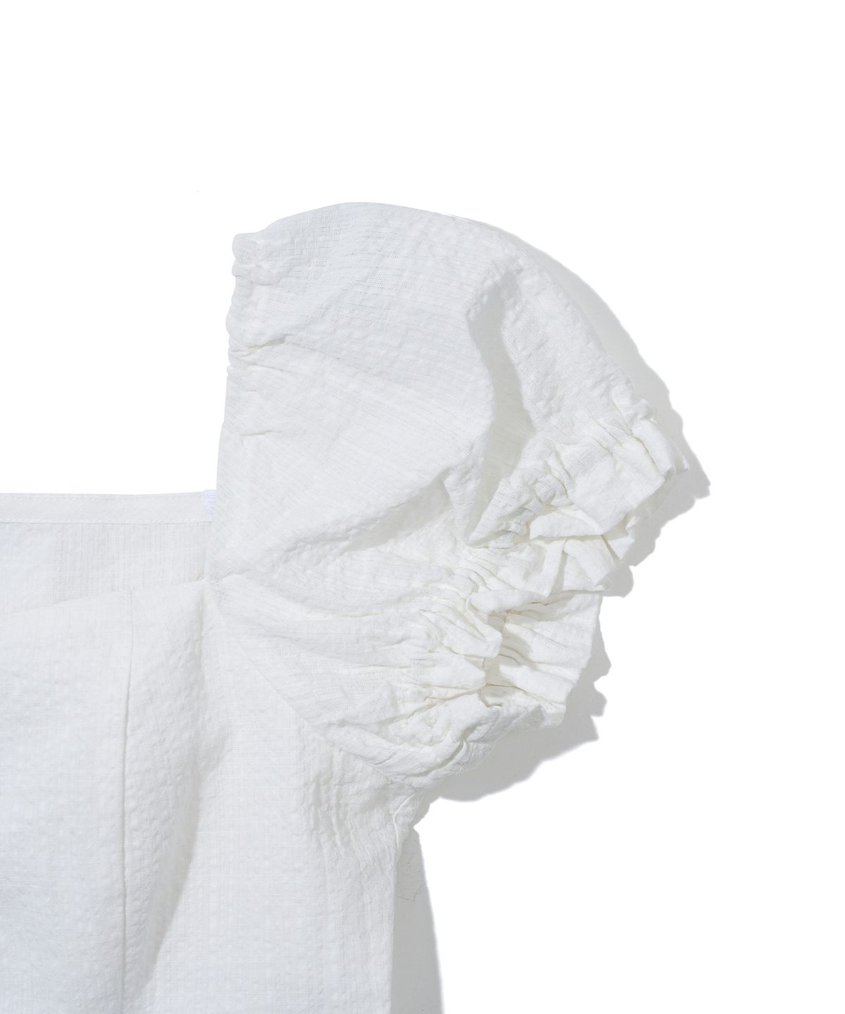 유희(YOUHEE) PUFF SLEEVE BLOUSE_WHITE