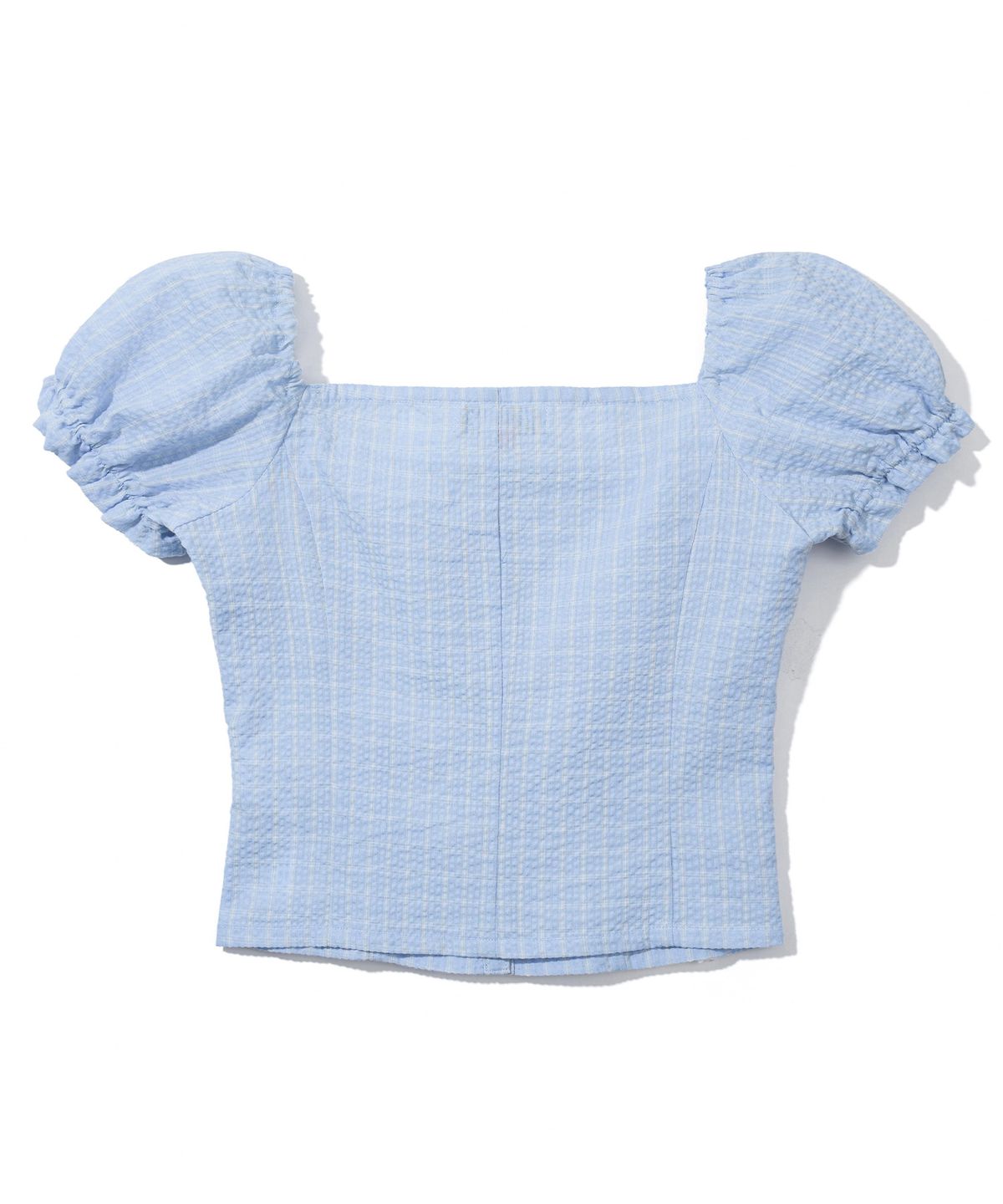 유희(YOUHEE) PUFF SLEEVE BLOUSE_LIGHT BLUE