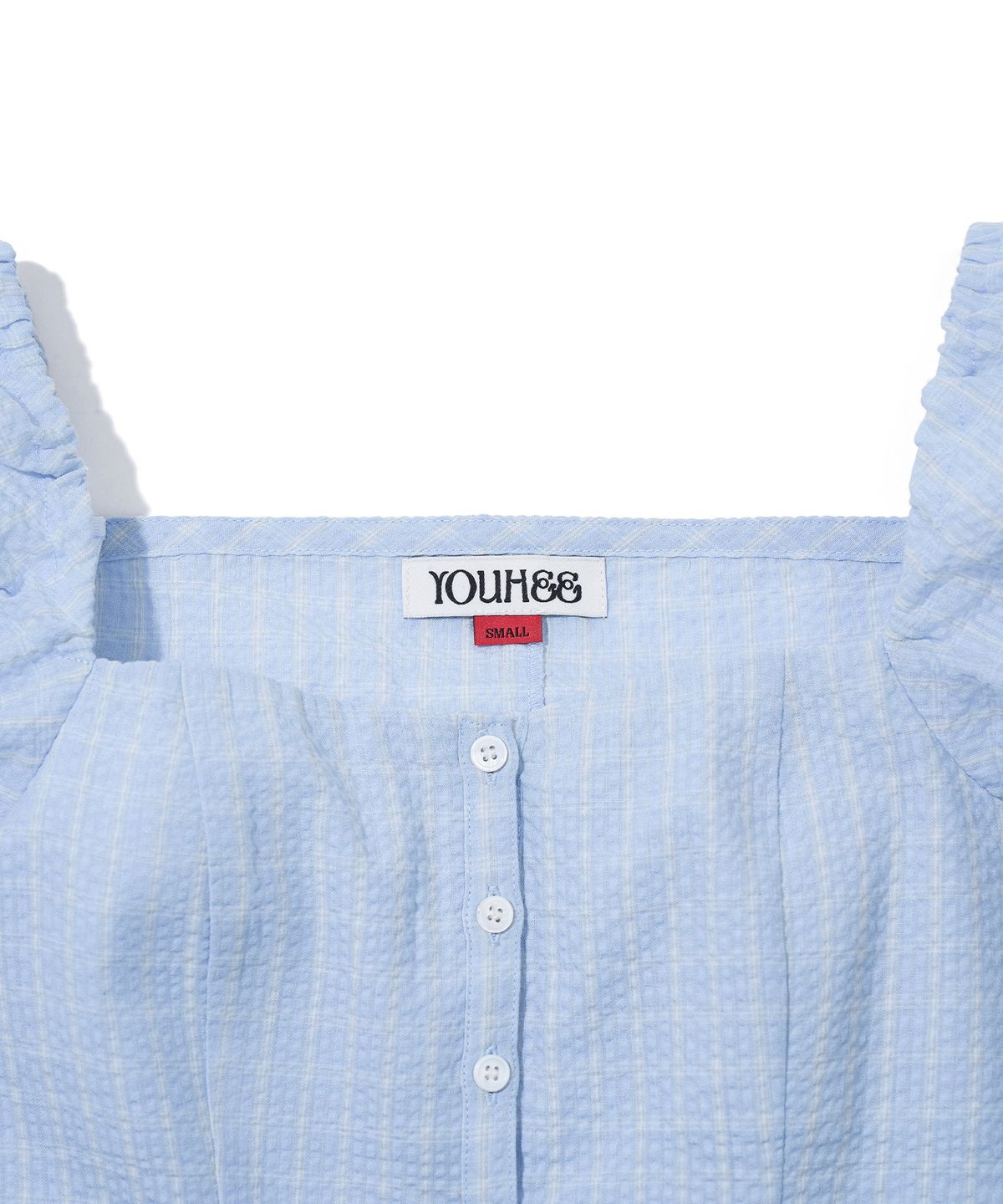 유희(YOUHEE) PUFF SLEEVE BLOUSE_LIGHT BLUE
