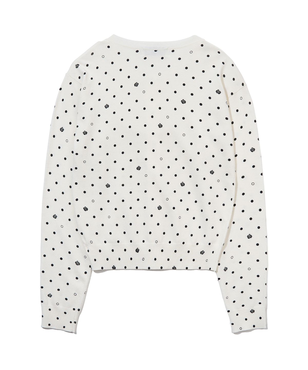 유희(YOUHEE) ROSE DOT KNIT CARDIGAN_IVORY