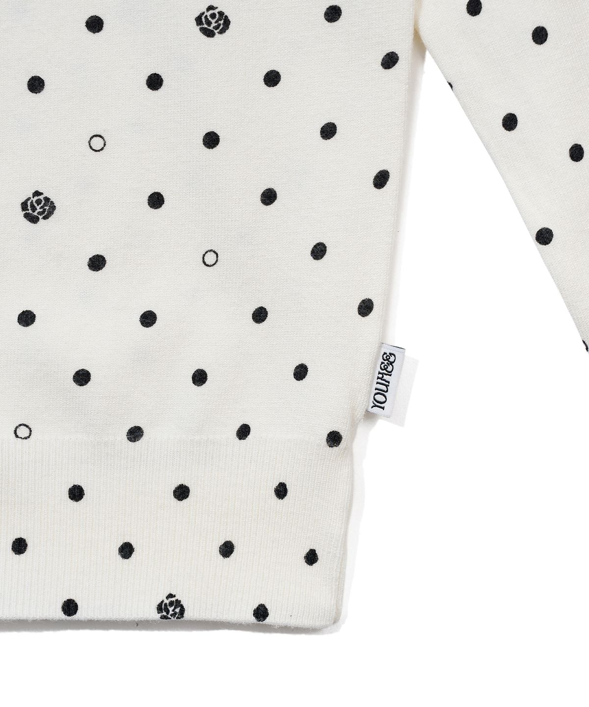 유희(YOUHEE) ROSE DOT KNIT CARDIGAN_IVORY