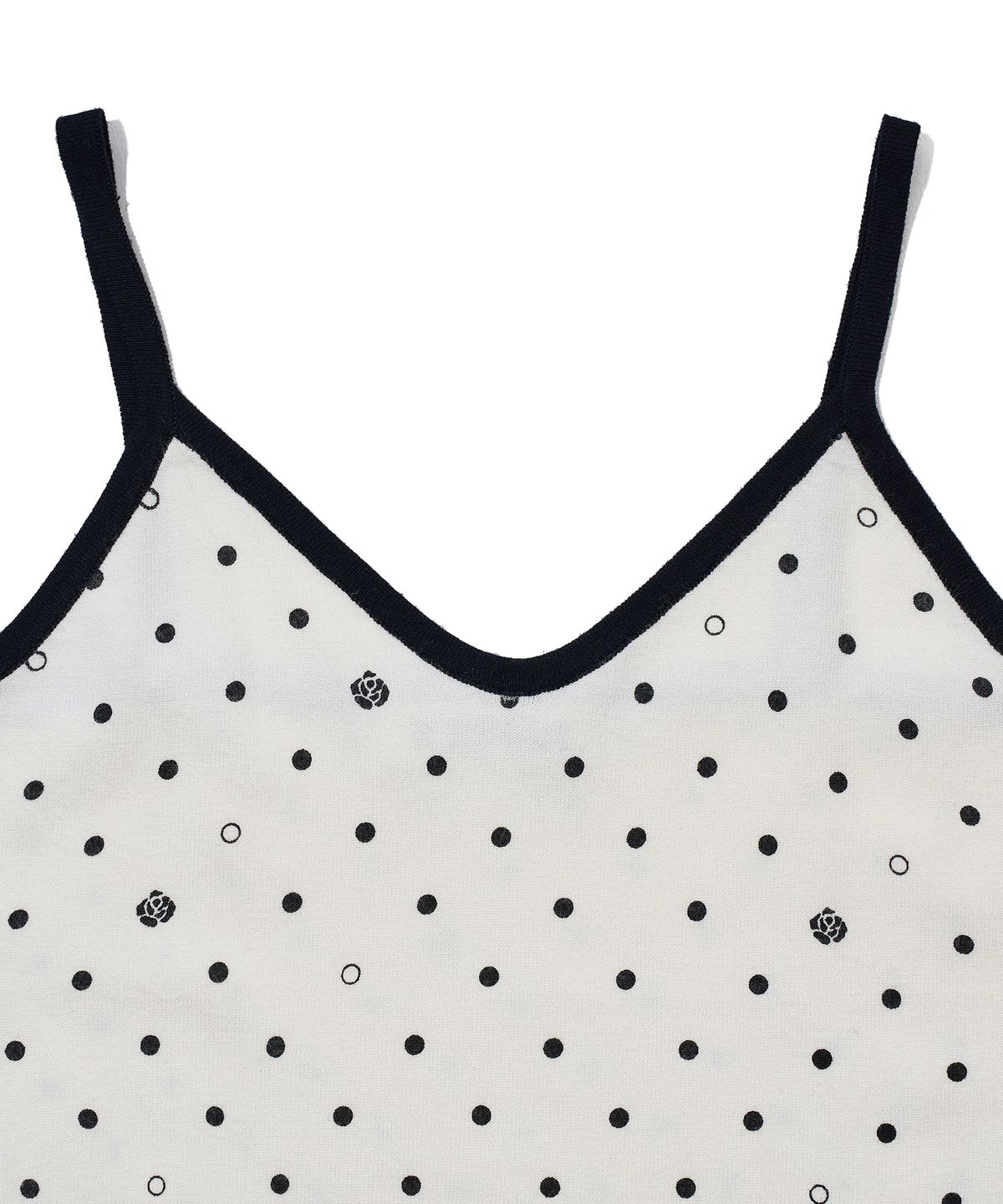 유희(YOUHEE) ROSE DOT KNIT SLEEVELESS_IVORY