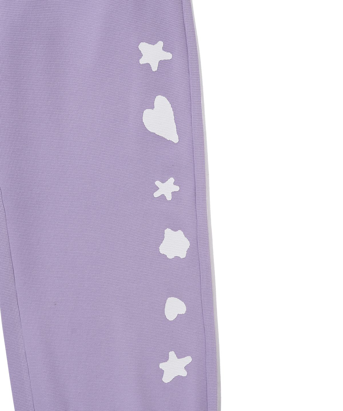 유희(YOUHEE) GRAPHIC WAFFLE SWEAT PANTS_PURPLE