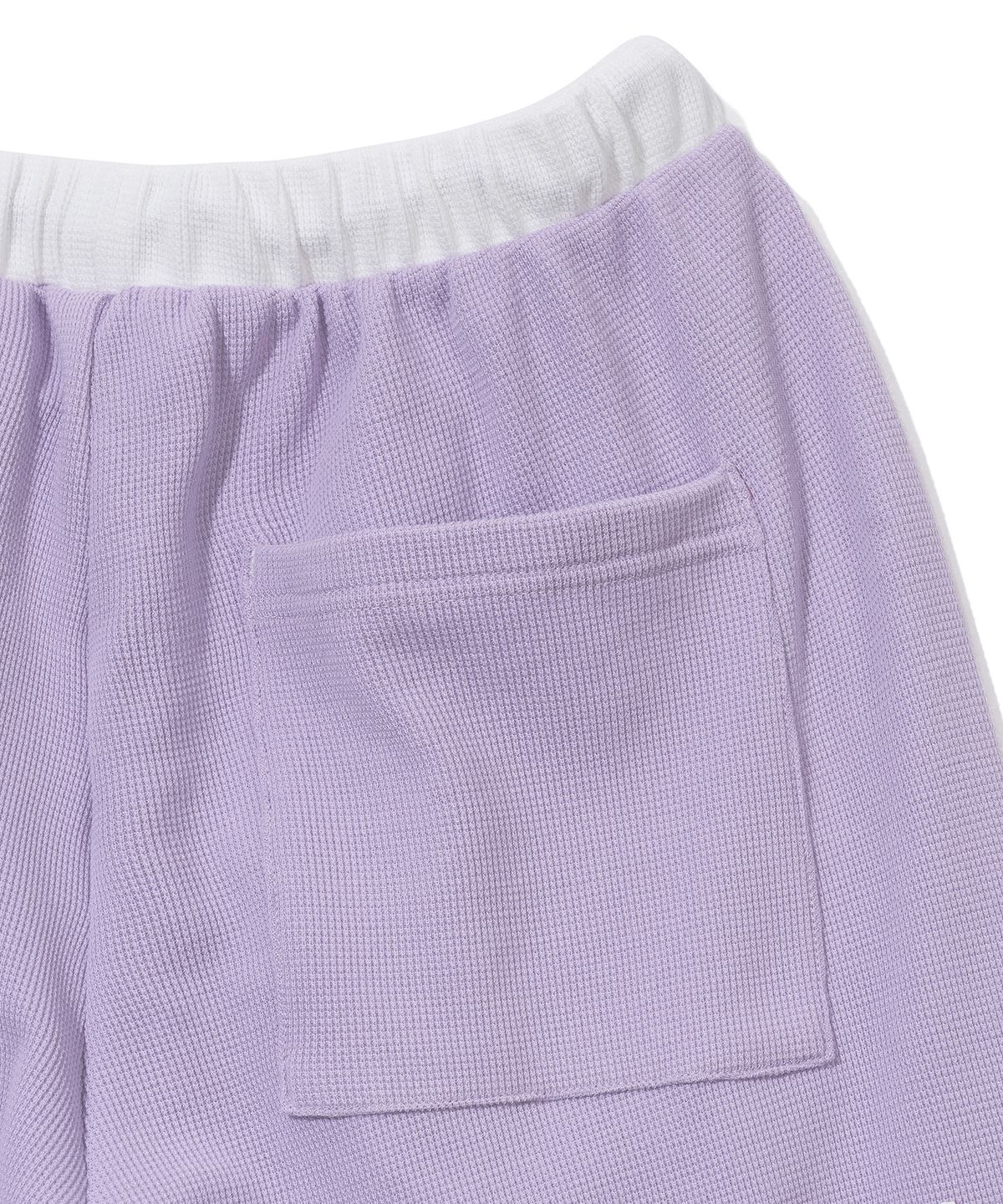 유희(YOUHEE) GRAPHIC WAFFLE SWEAT PANTS_PURPLE