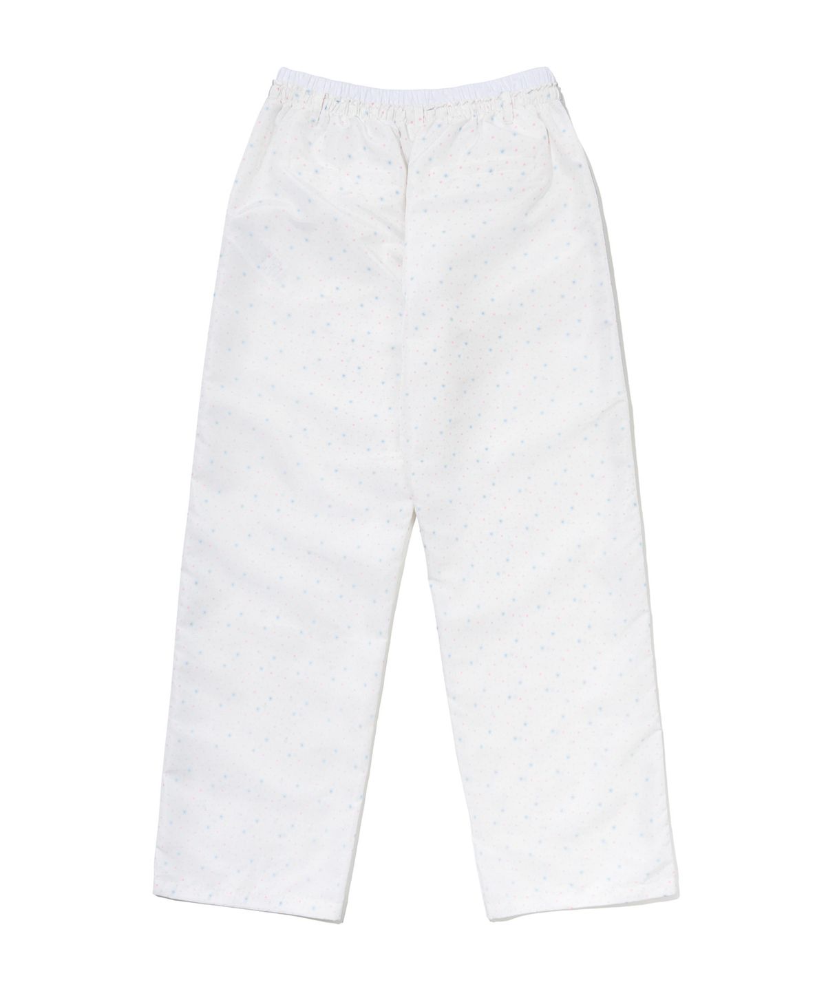유희(YOUHEE) STAR PATTERN LAYERED BANDING TRACK PANTS_WHITE