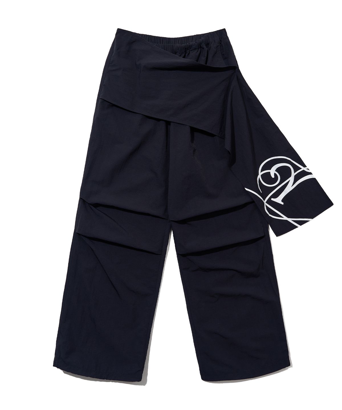 유희(YOUHEE) PARACHUTE LAYERED PANTS_BLACK