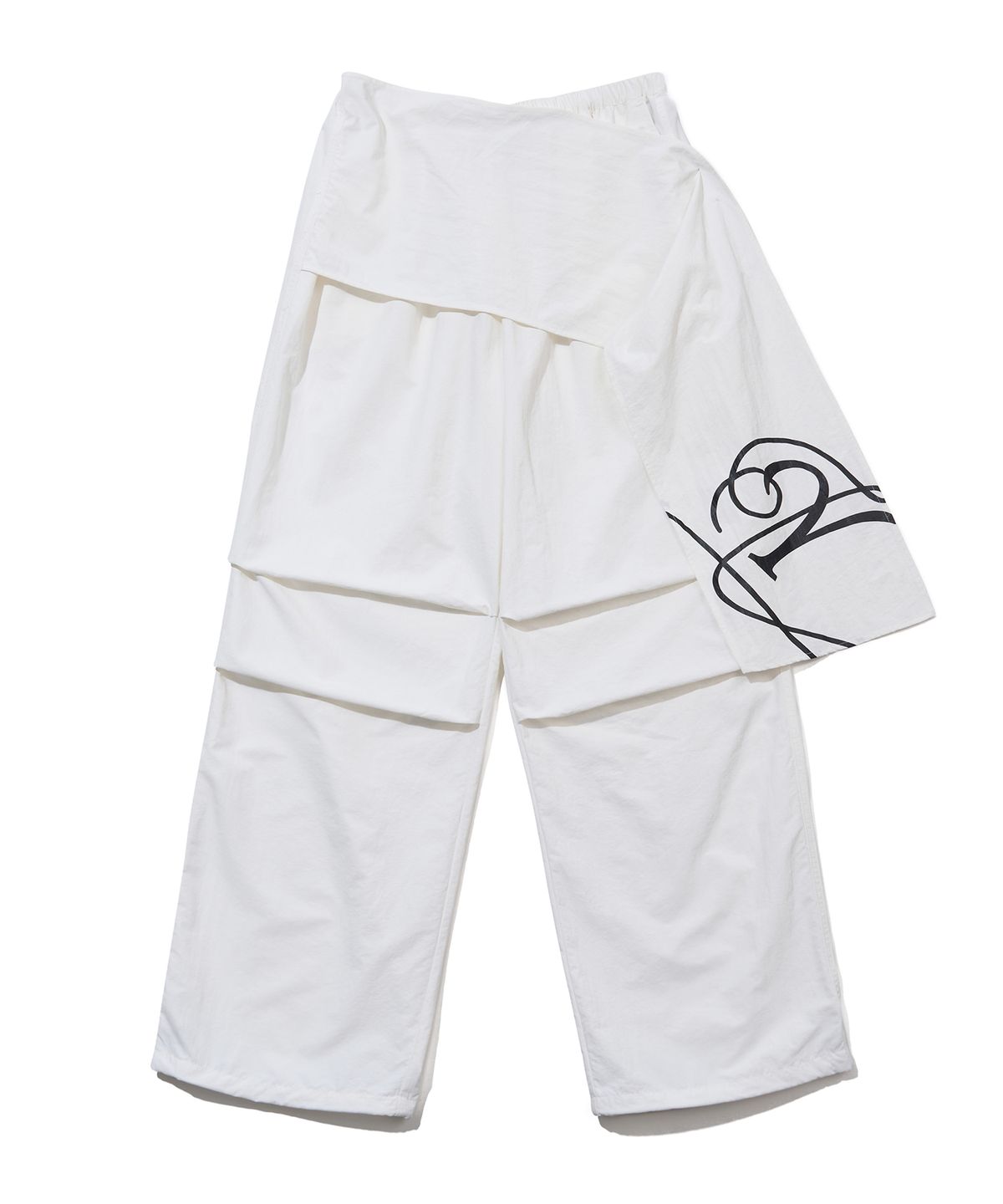 유희(YOUHEE) PARACHUTE LAYERED PANTS_WHITE