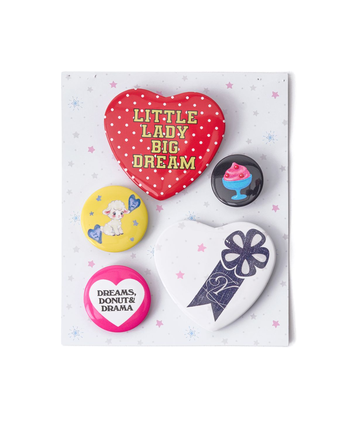 유희(YOUHEE) SWEET GRAPHIC PIN BADGE SET_MULTI