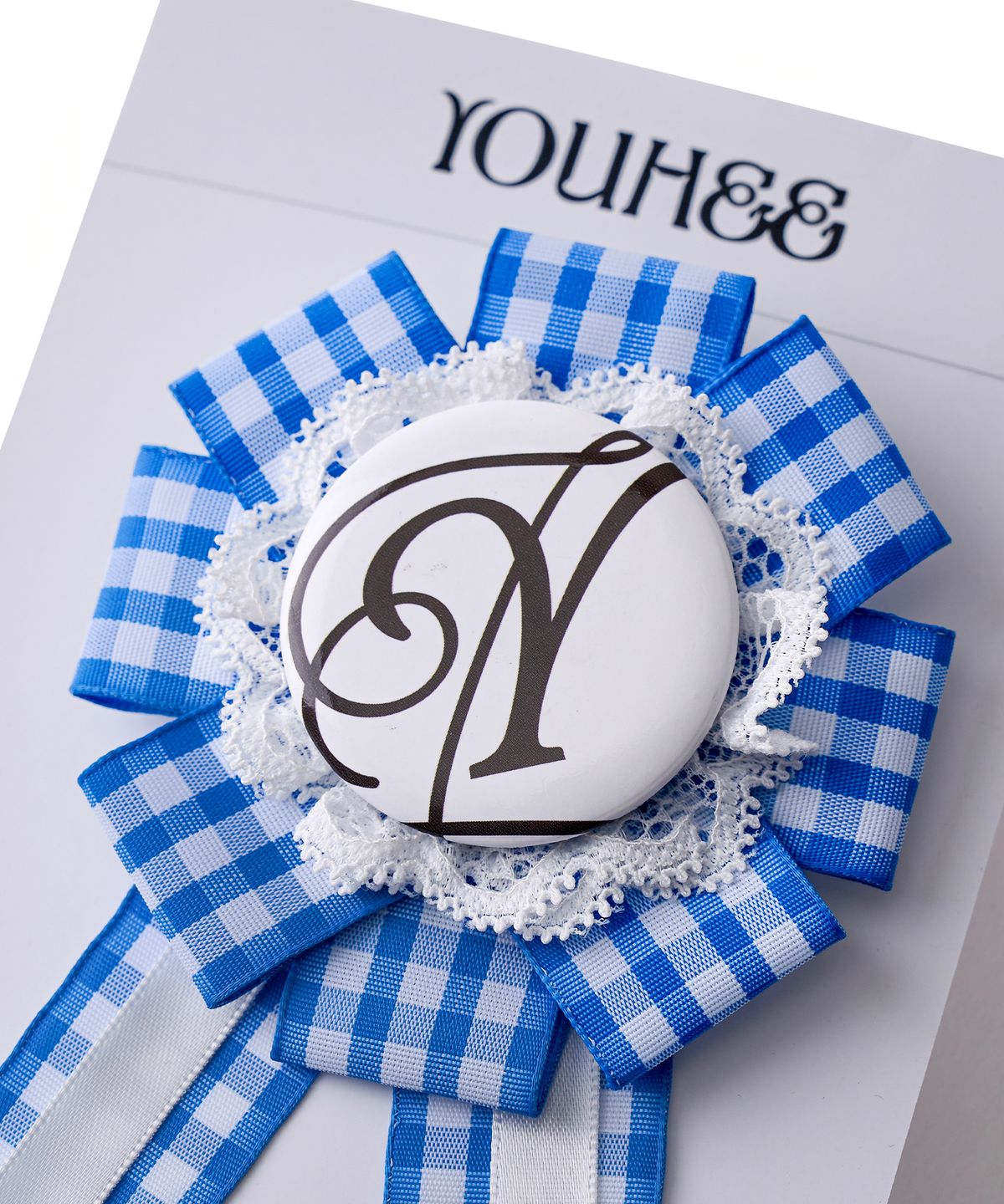유희(YOUHEE) ROSETTE BROOCH_BLUE