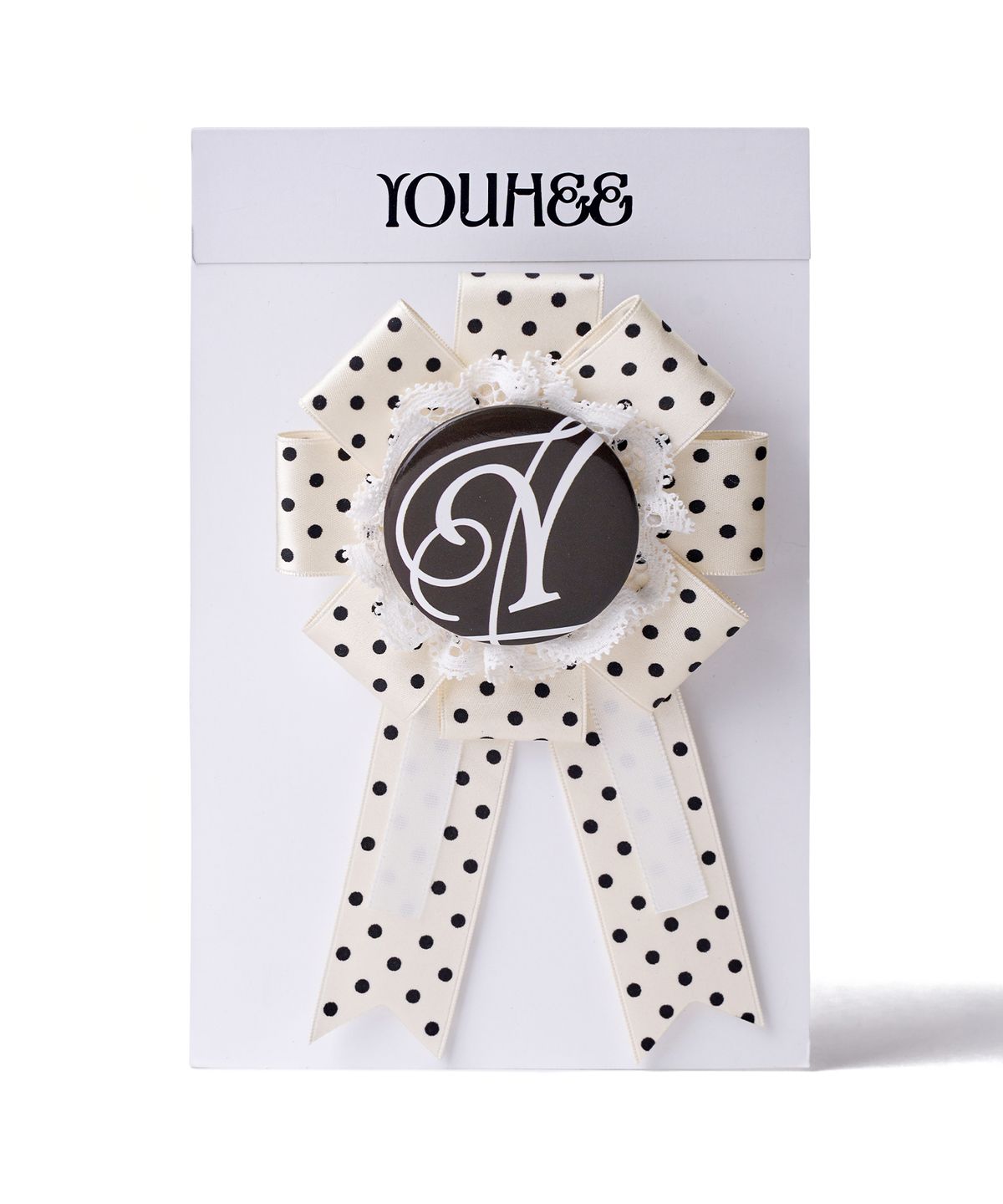 유희(YOUHEE) ROSETTE BROOCH_IVORY