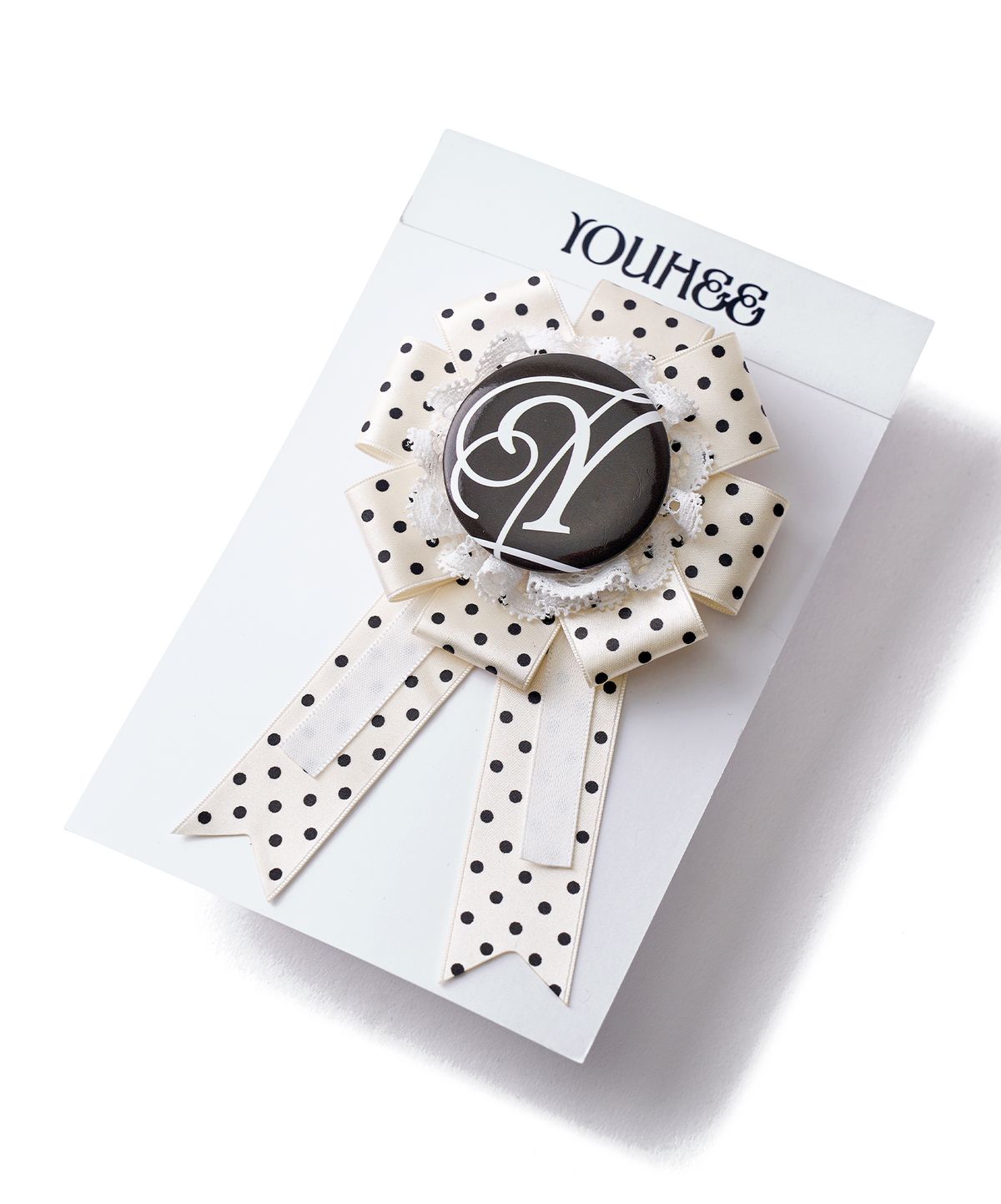 유희(YOUHEE) ROSETTE BROOCH_IVORY