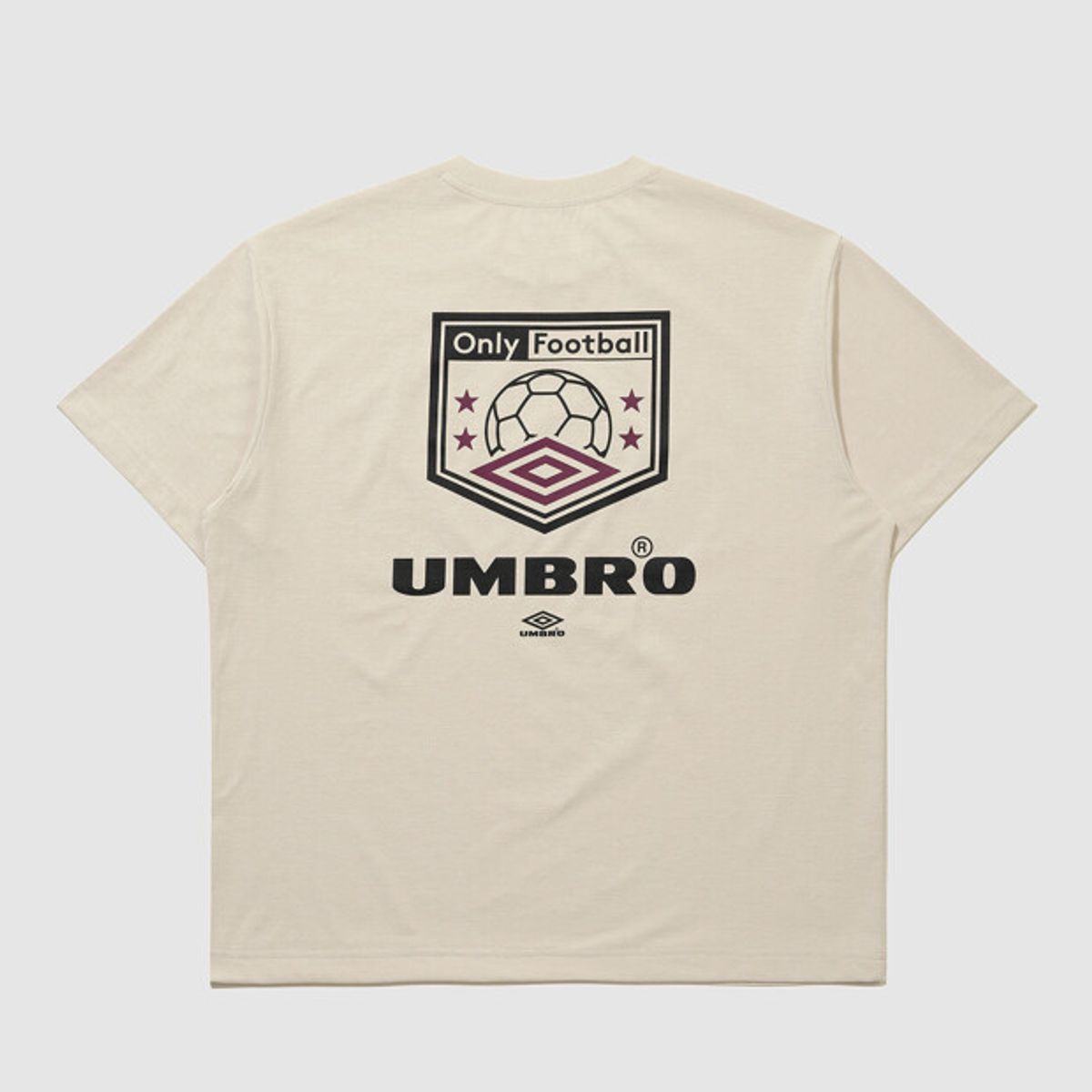 엄브로(UMBRO) [QUICK-DRY] 풋볼 무드 프레쉬 반팔 티셔츠 아이보리 UR121CRS12