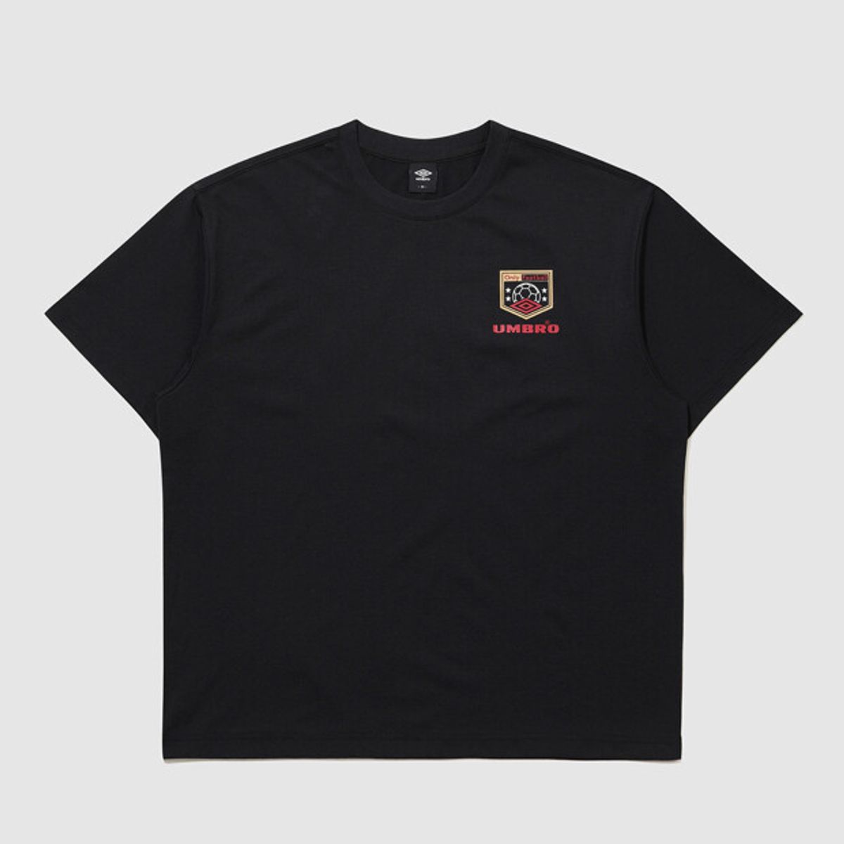 엄브로(UMBRO) [QUICK-DRY] 풋볼 무드 프레쉬 반팔 티셔츠 블랙 UR121CRS12