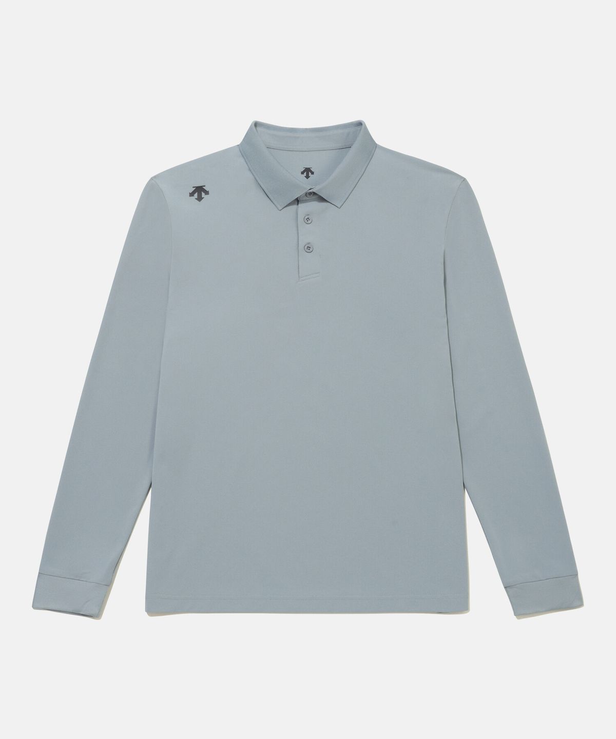 데상트(DESCENTE) 터프 폴로 긴팔 티셔츠 데님 블루 SR123UPL11